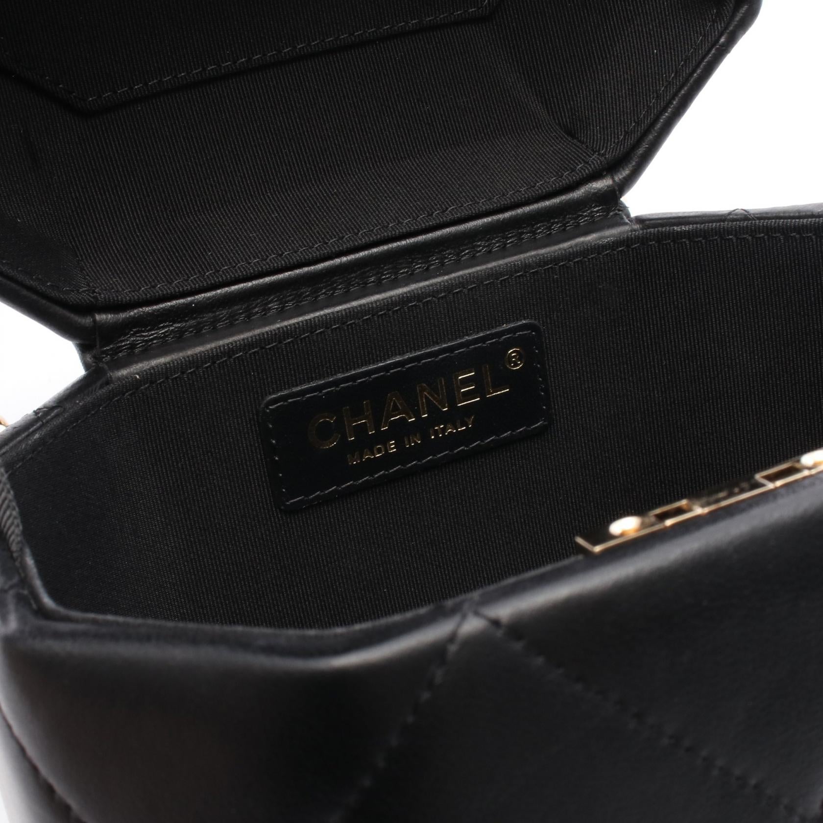 Chanel Matelasse Small Vanity Leather Shoulder Bag