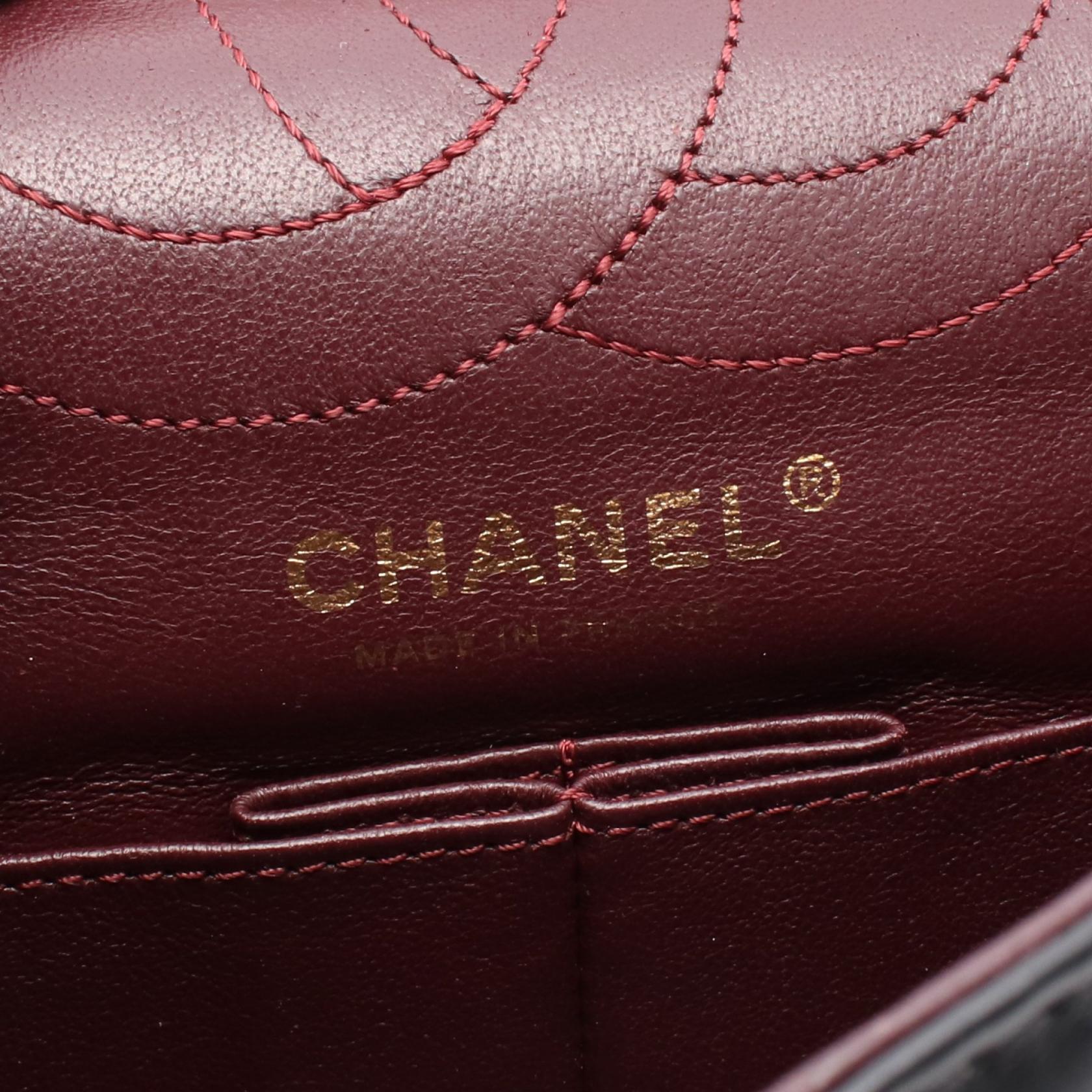 Chanel 2.55 Matelasse Mademoiselle Chain Leather Shoulder Bag