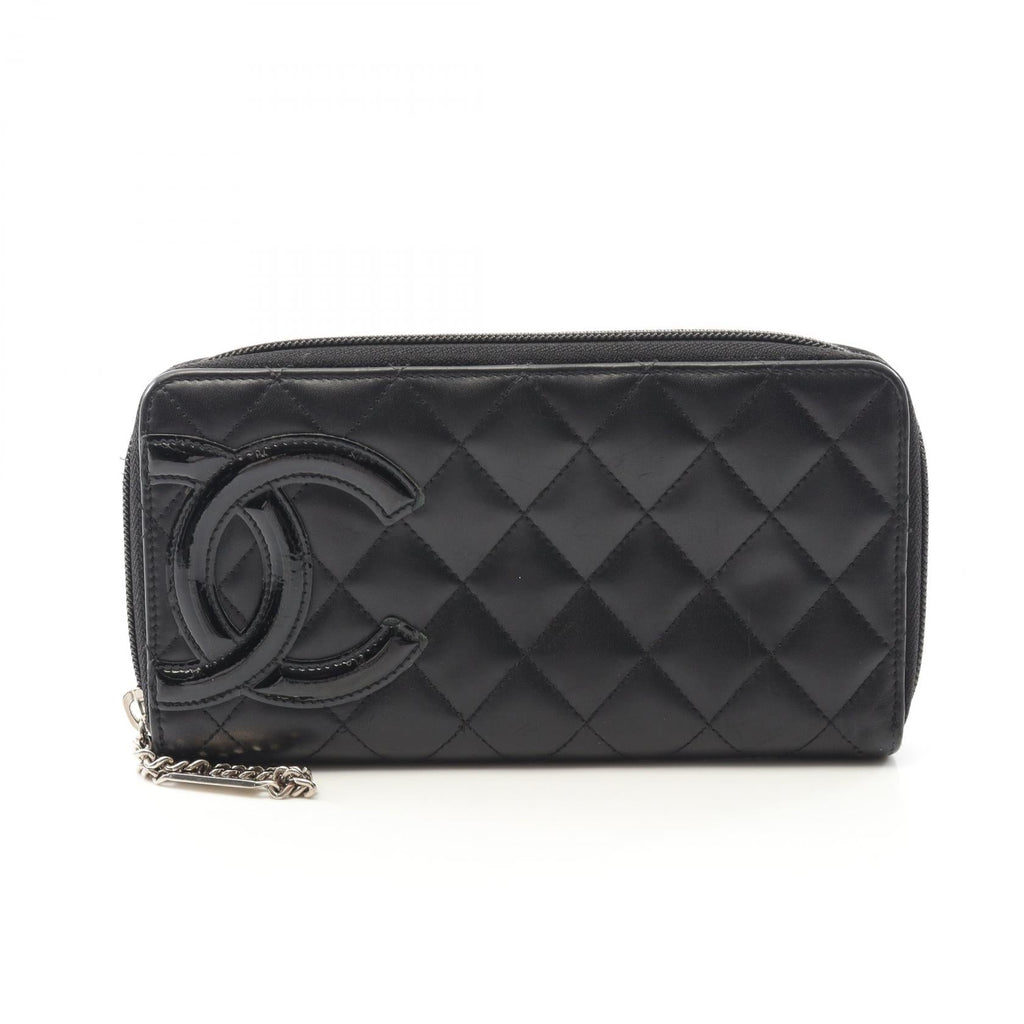 Chanel Cambon Line Leather Long Wallet