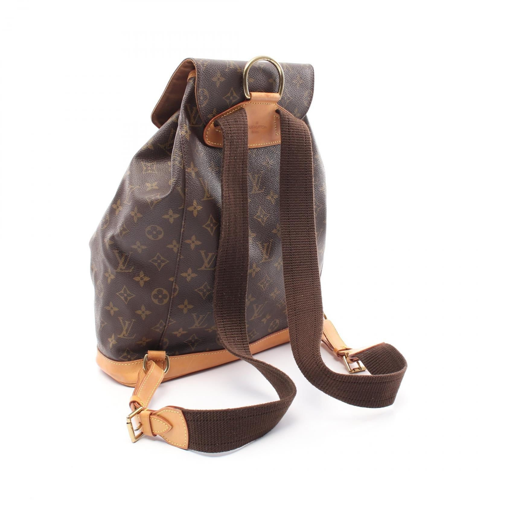 Louis Vuitton Montsouris GM Monogram Coated Canvas Backpack