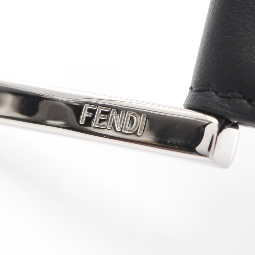 Fendi Leather PVC Coated Canvas Belt