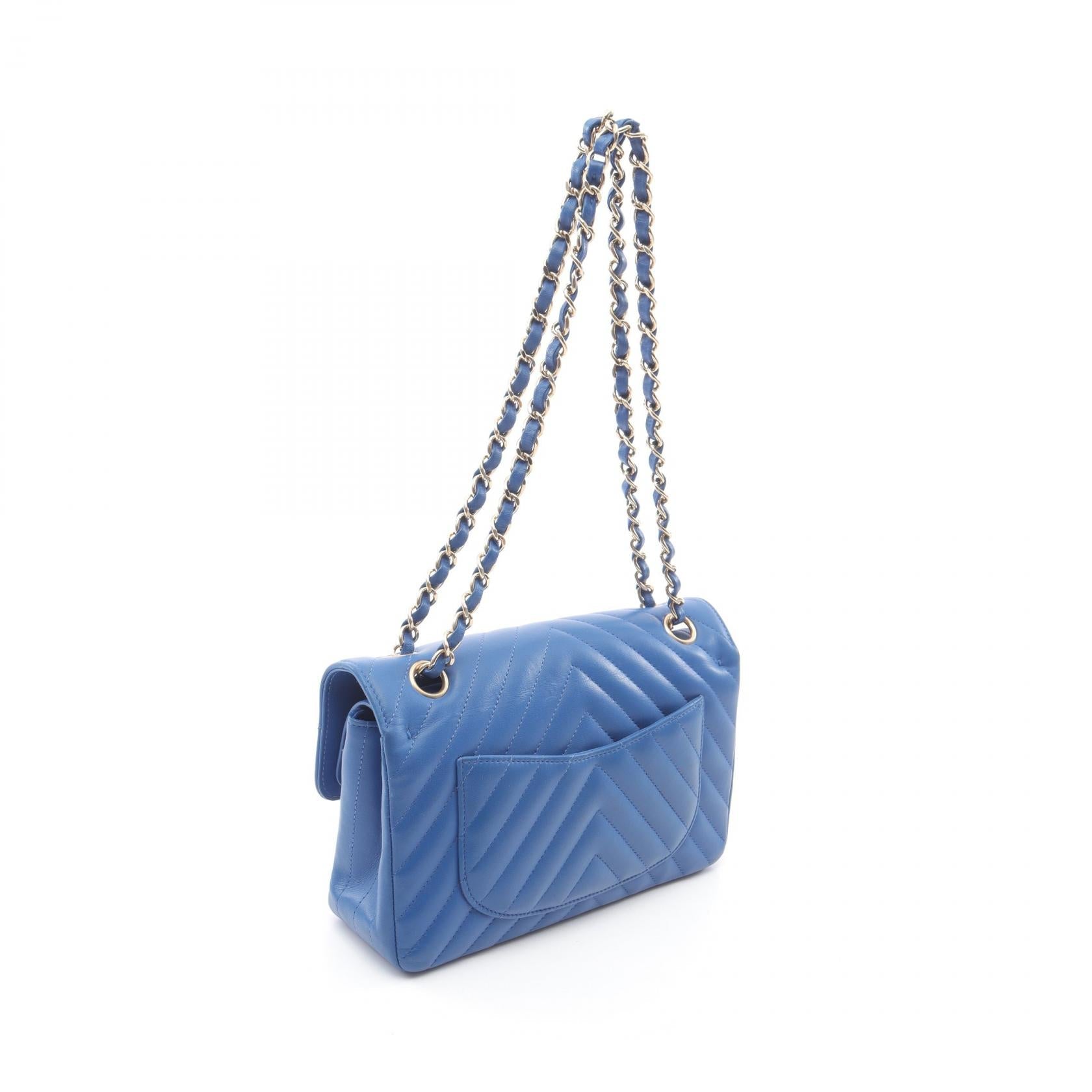 Chanel Chevron V Stitch Lambskin Shoulder Bag