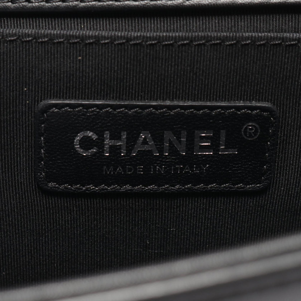 Chanel Boy Chanel Leather Fabric Shoulder Bag