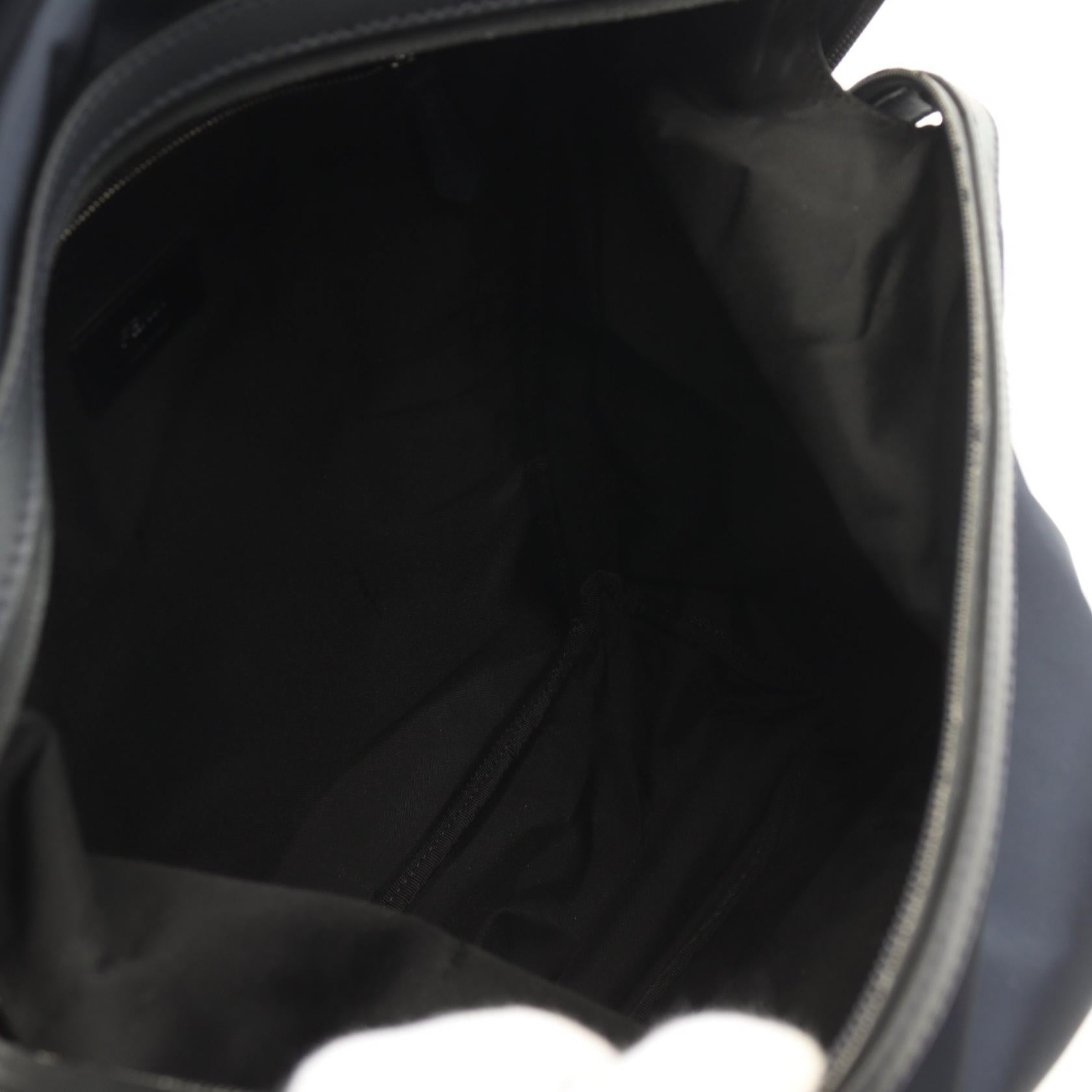 Fendi Vocabulary BLUE Nylon Leather Backpack