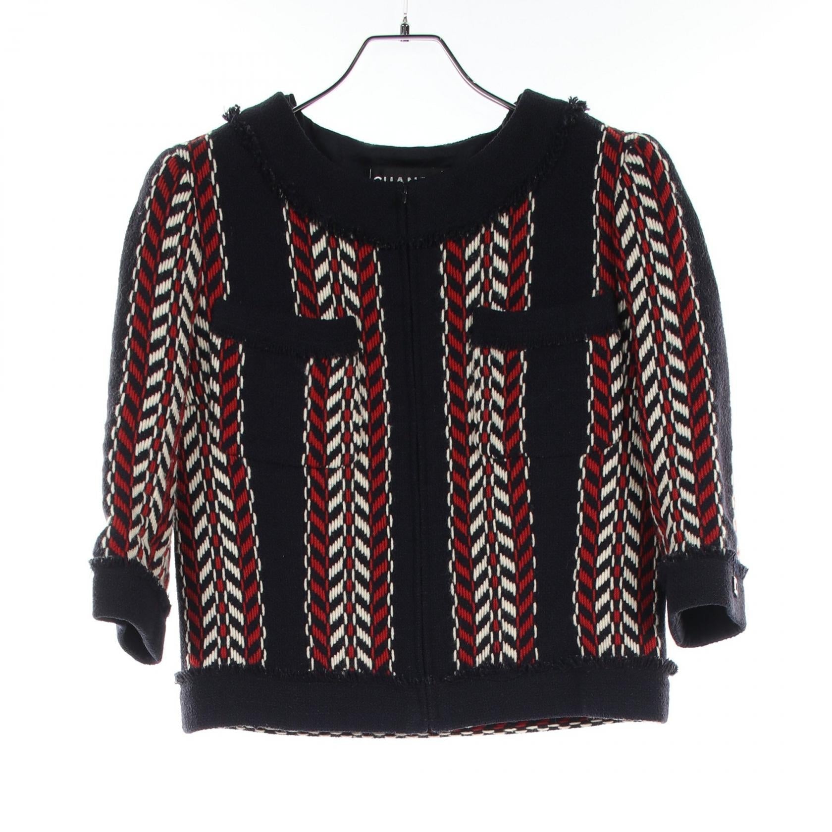 Chanel Tricolore Wool Outerwear
