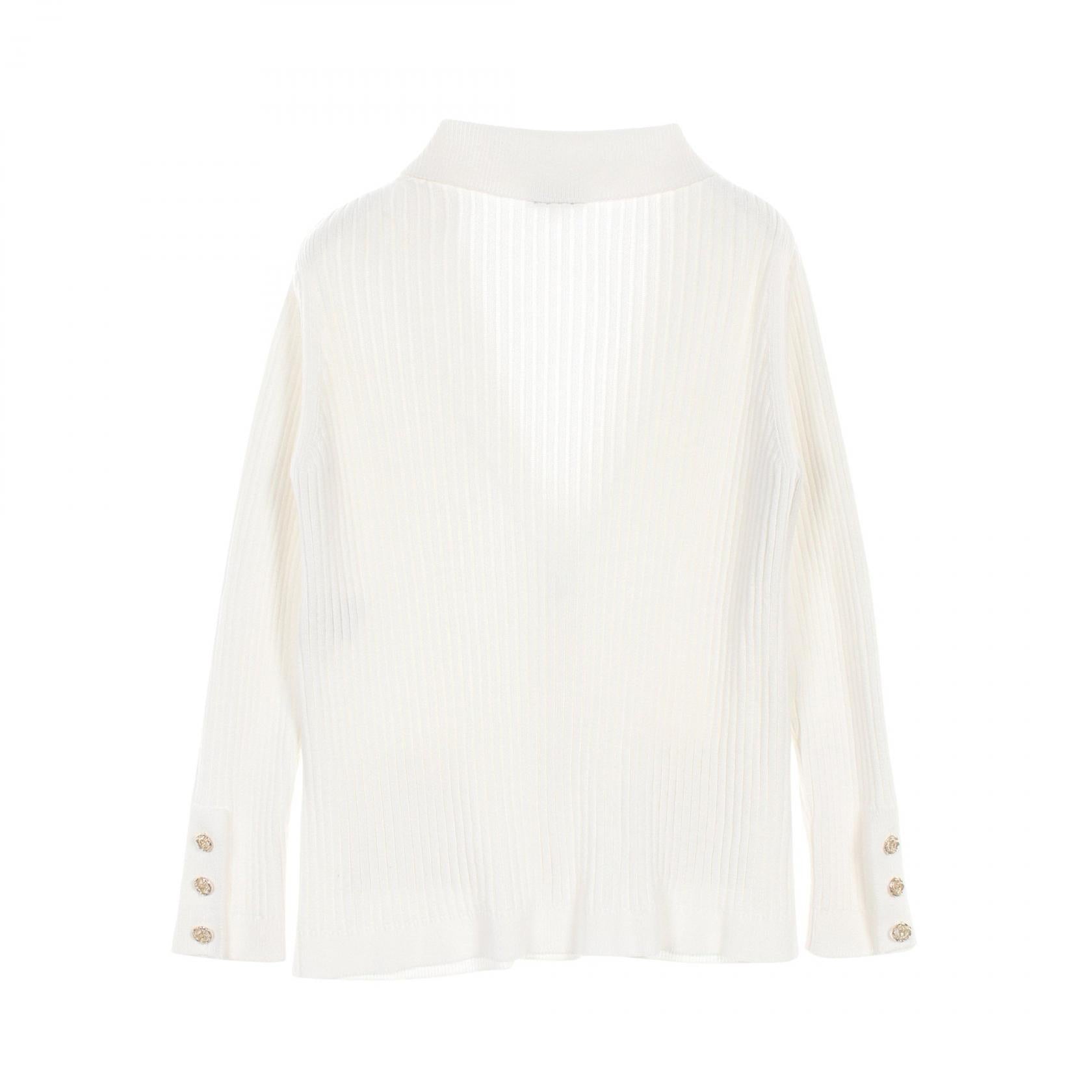 Chanel Coco Mark Button Cotton igan
