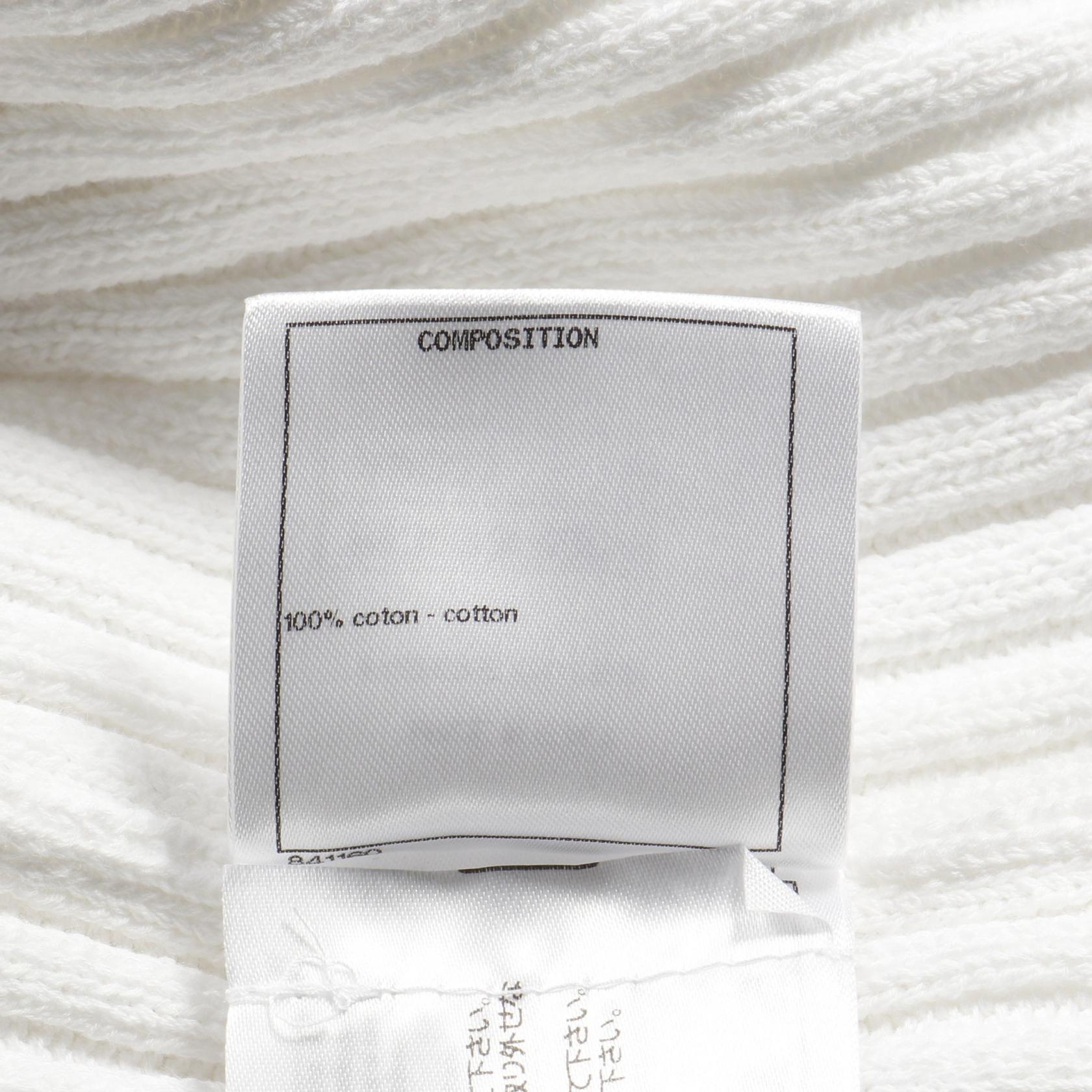 Chanel Coco Mark Button Cotton igan