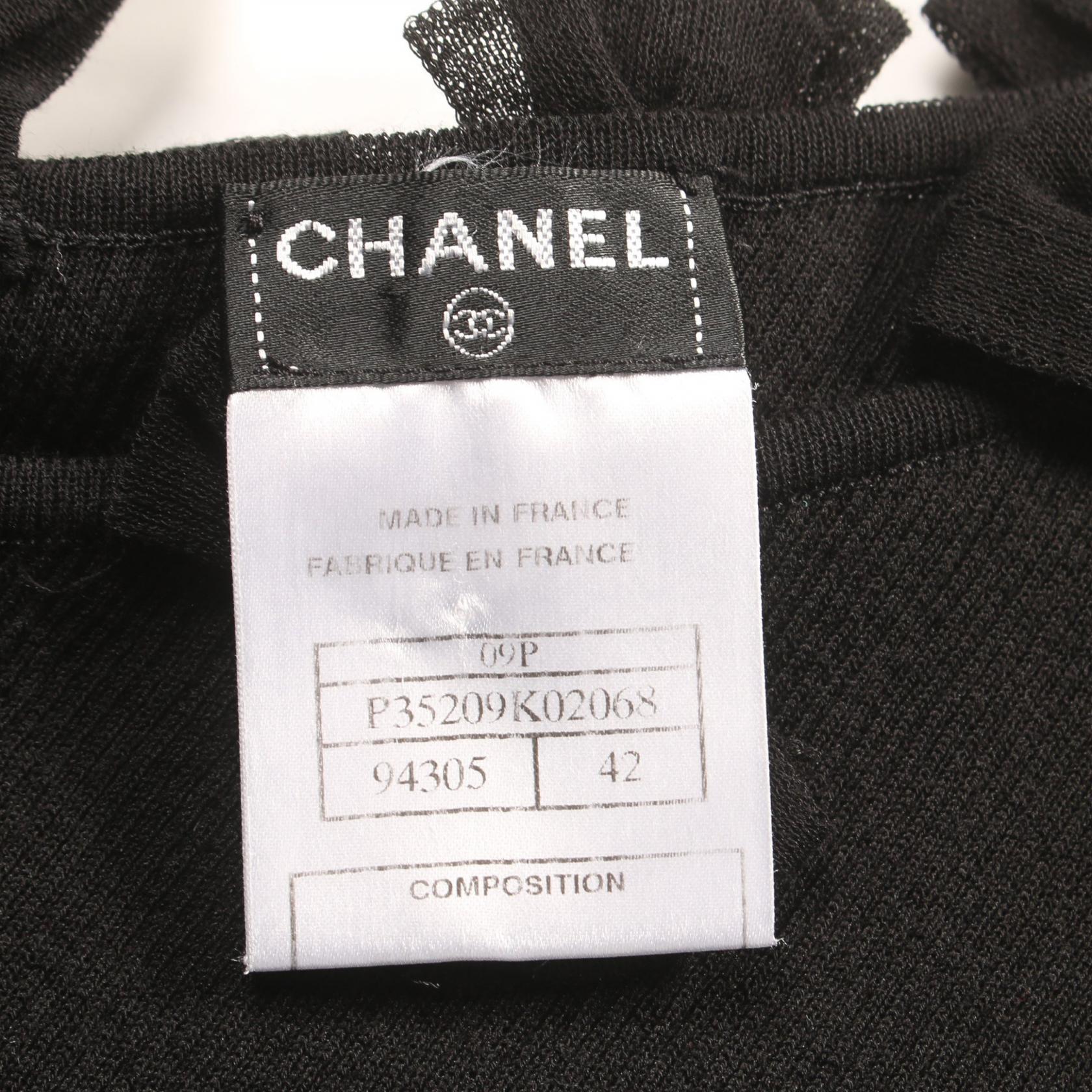 Chanel Cutsew Cotton Nylon Top
