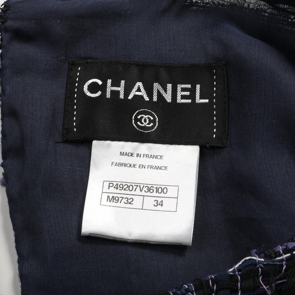 Chanel Coco Mark Cotton Silk Dress