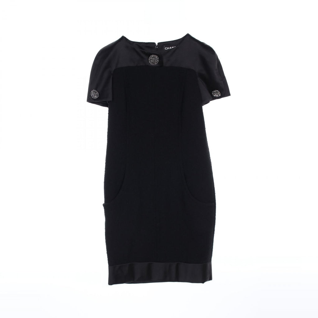 Chanel Bijoux Wool Silk Dress