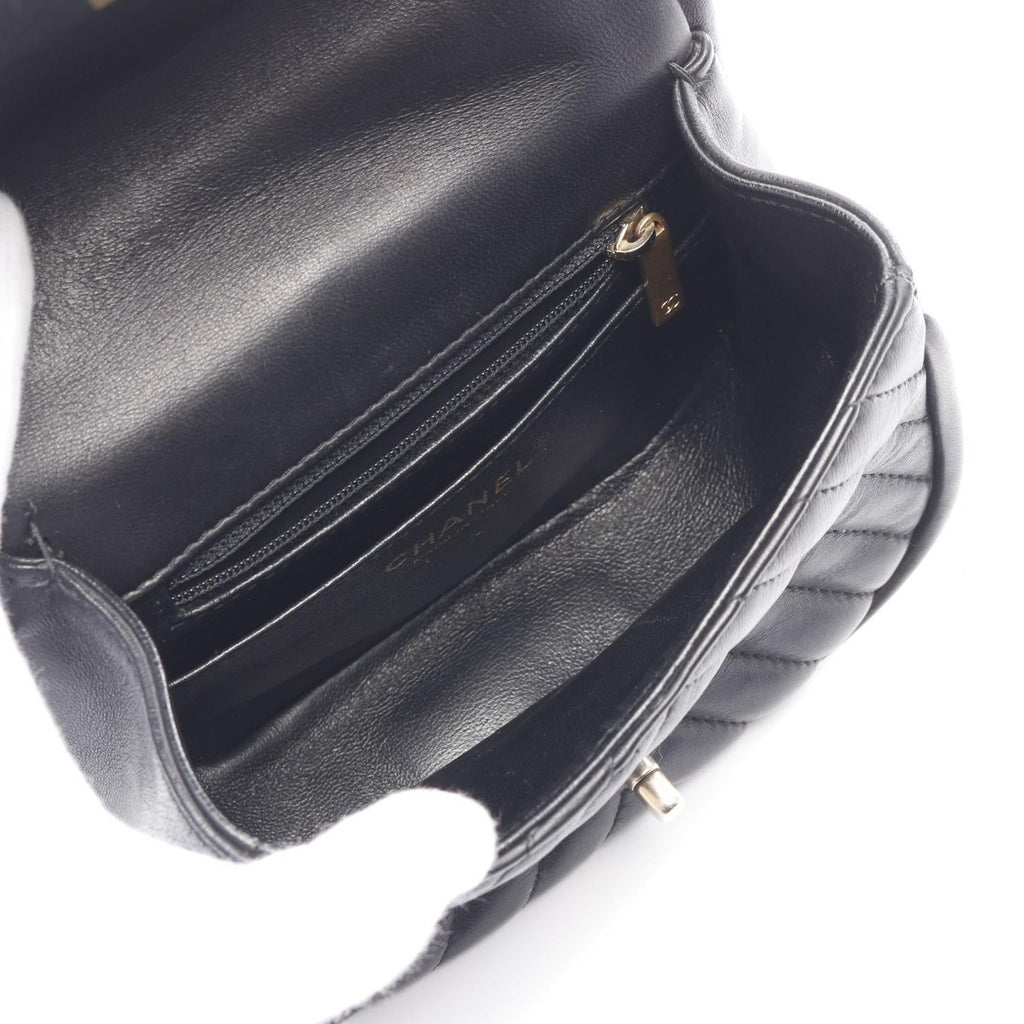 Chanel Chevron V Stitch Lambskin Shoulder Bag