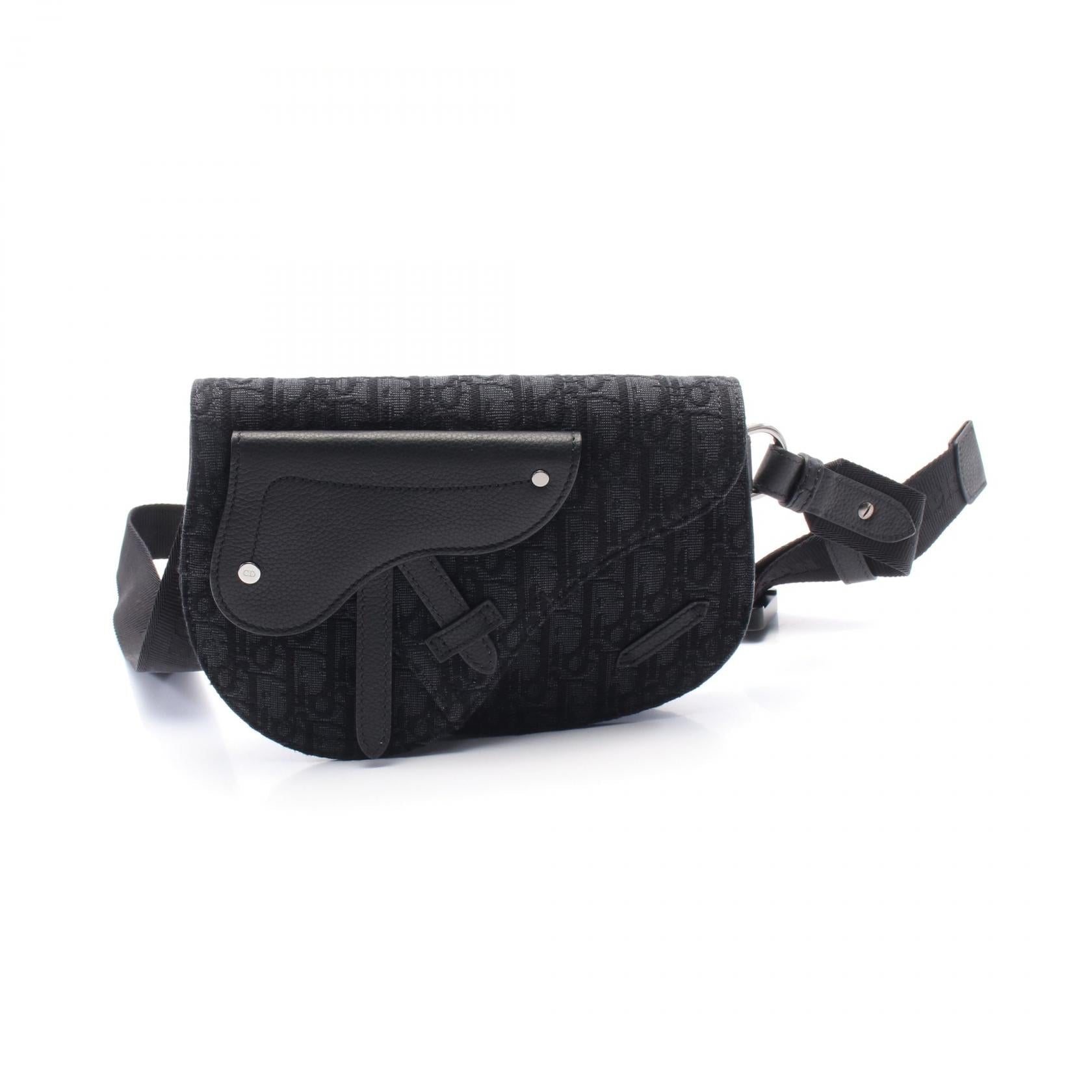 Dior SADDLE Oblique Canvas Leather Waist Bag