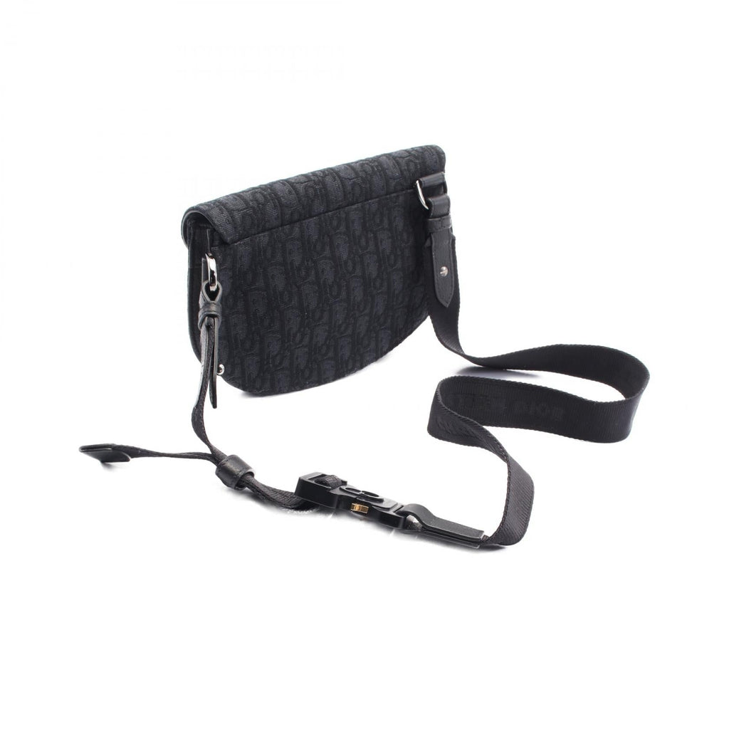 Dior SADDLE Oblique Canvas Leather Waist Bag