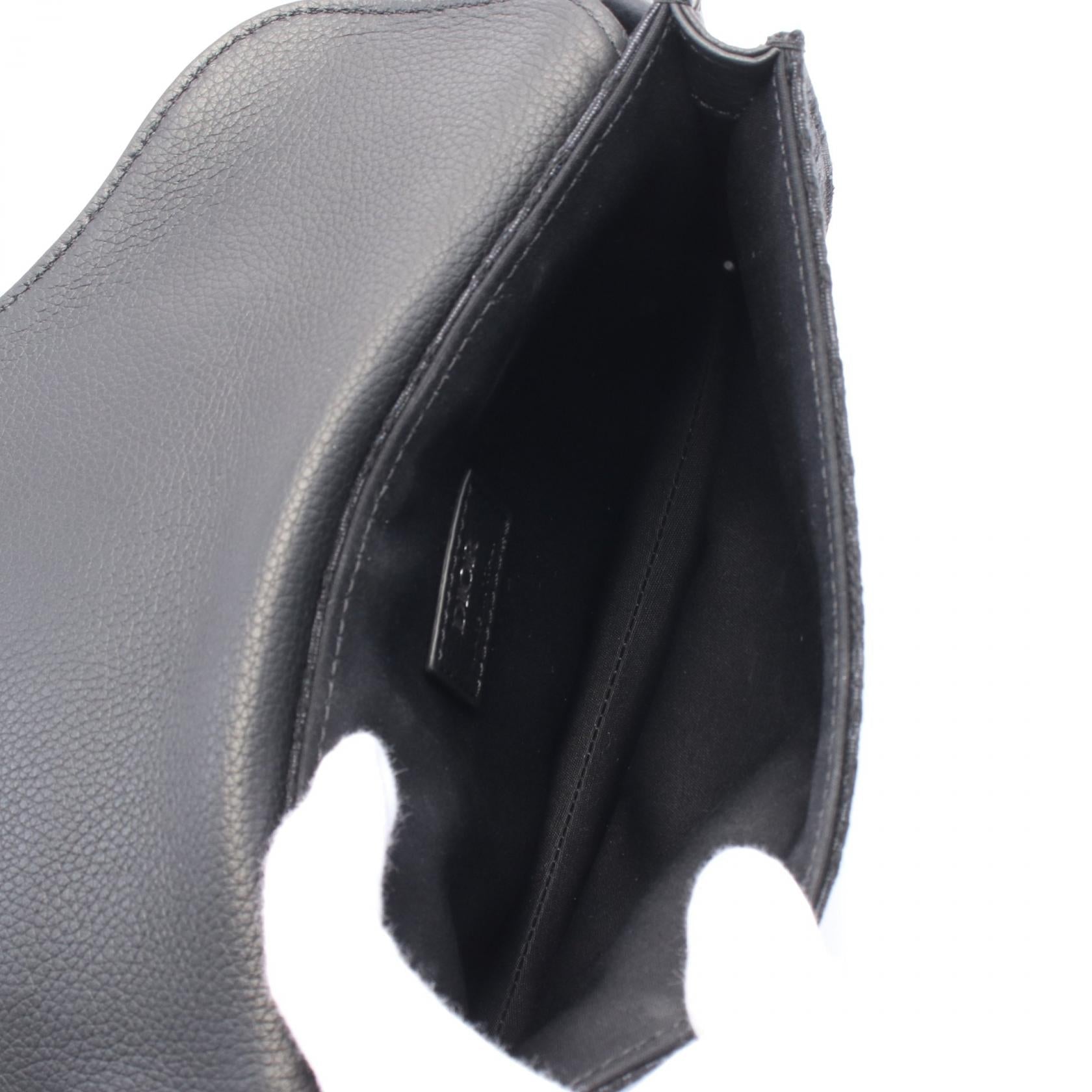 Dior SADDLE Oblique Canvas Leather Waist Bag