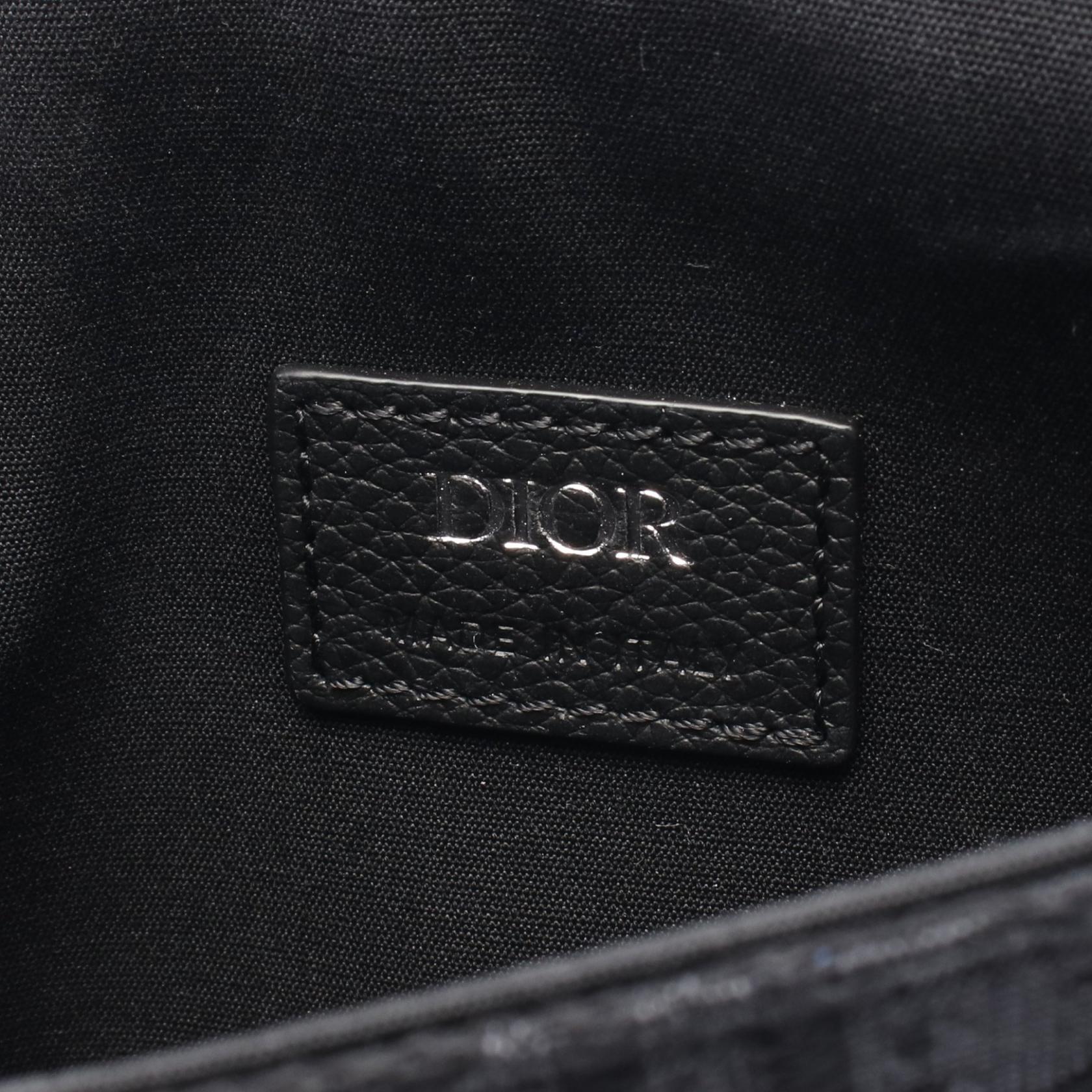 Dior SADDLE Oblique Canvas Leather Waist Bag