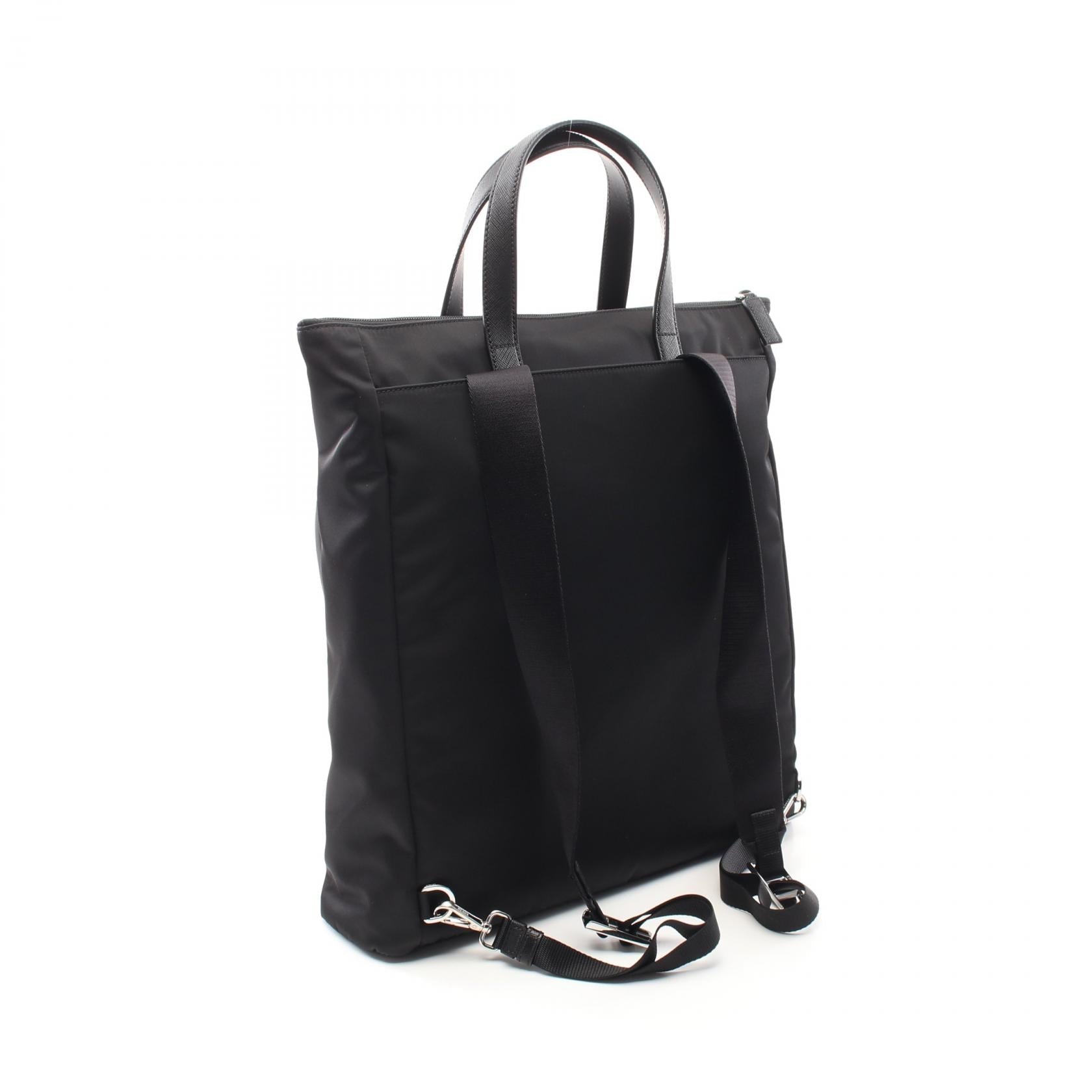 Prada TESSUTO Nylon Saffiano Leather Backpack