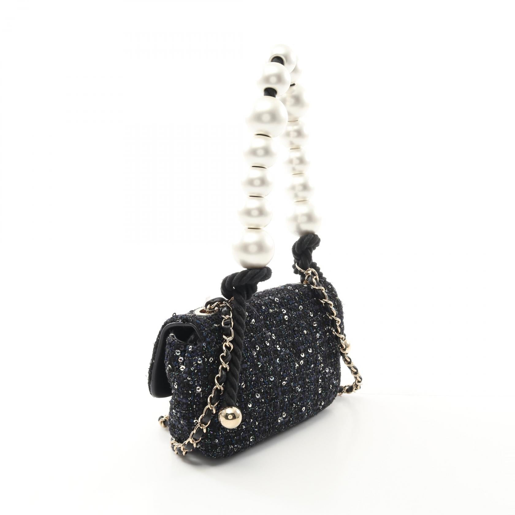 Chanel Coco Mark Fake Pearl Shoulder Bag