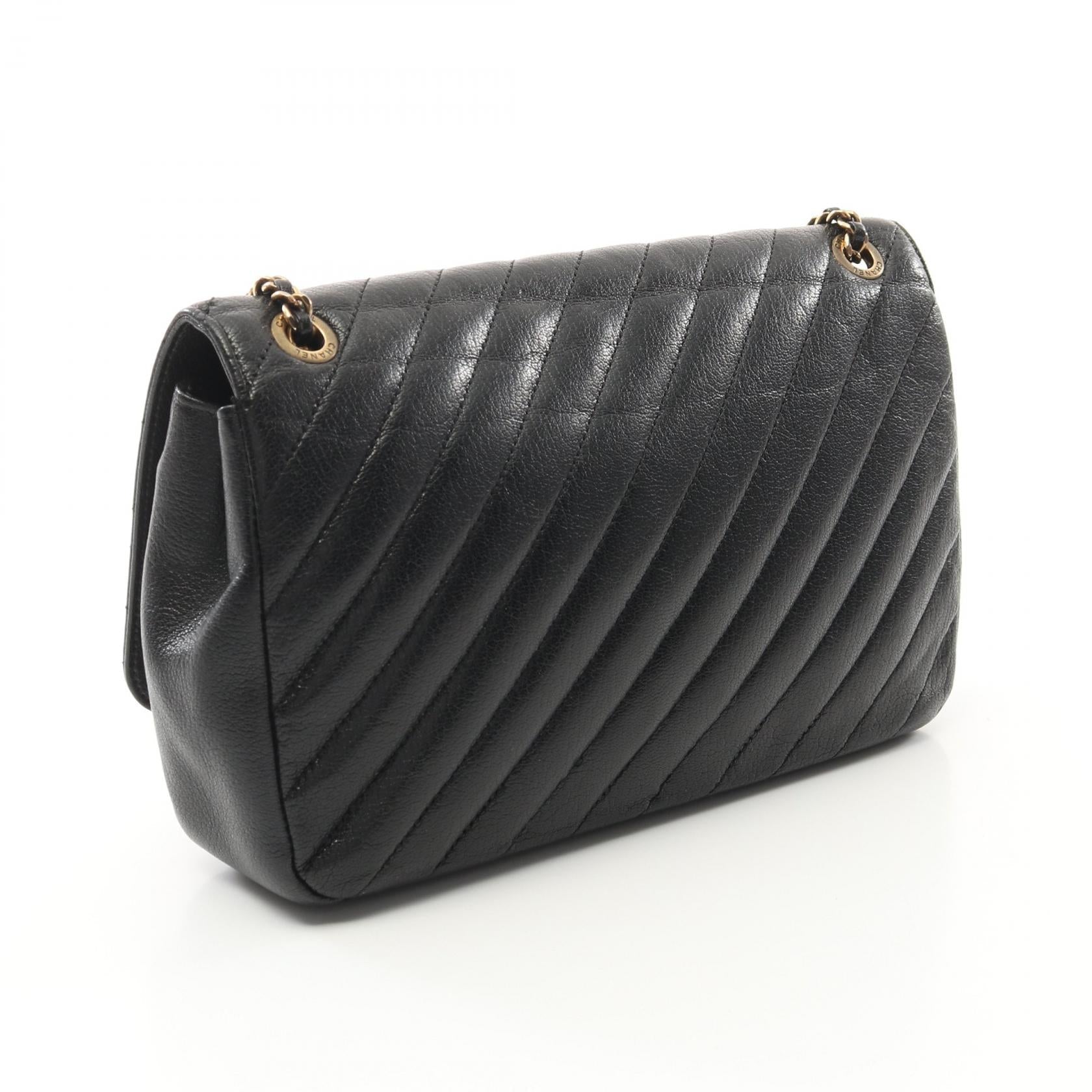 Chanel Coco Mark Quilting Leather Shoulder Bag