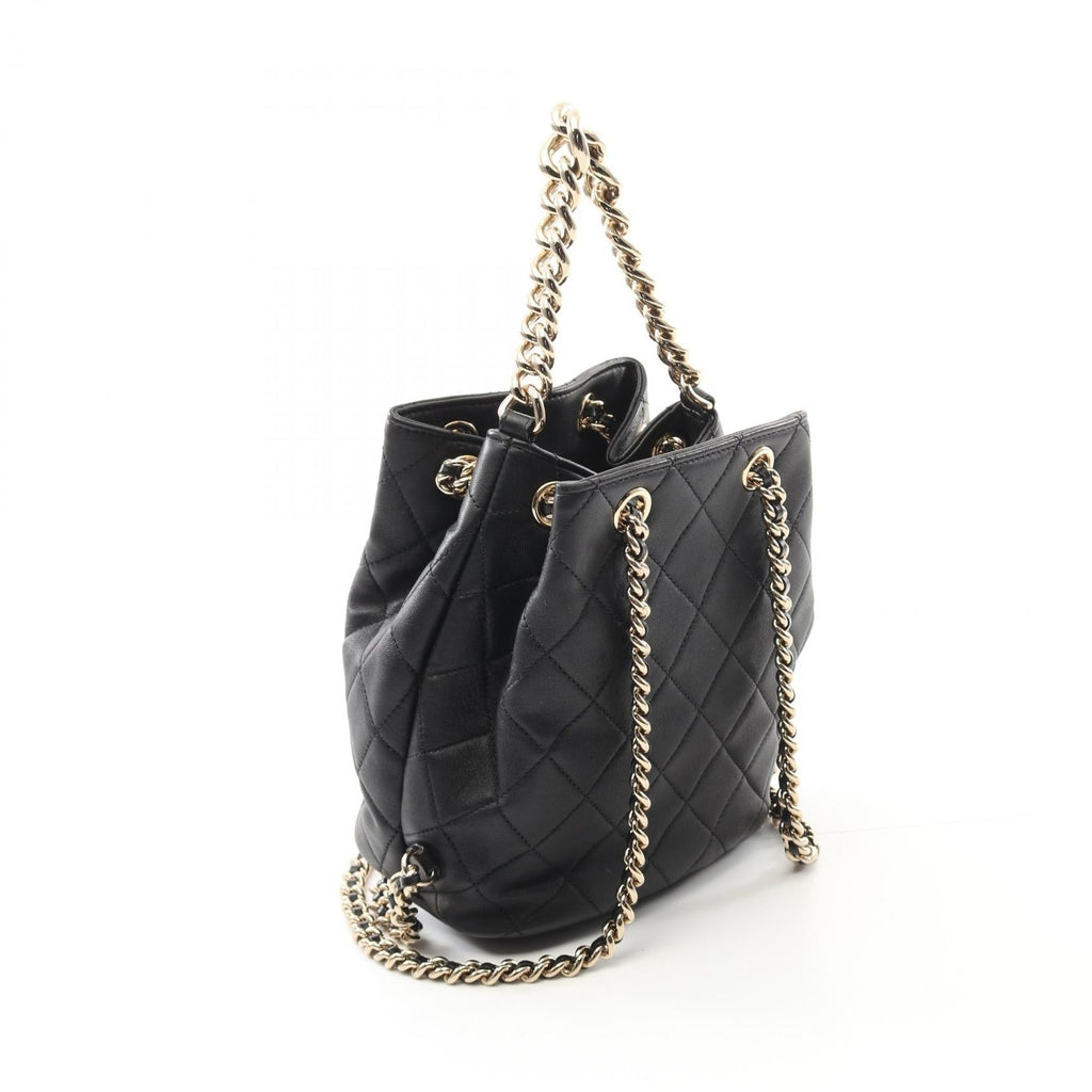 Chanel Matelassé Studs Coco Mark Calfskin Backpack