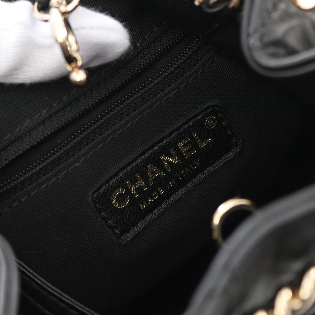 Chanel Matelassé Studs Coco Mark Calfskin Backpack