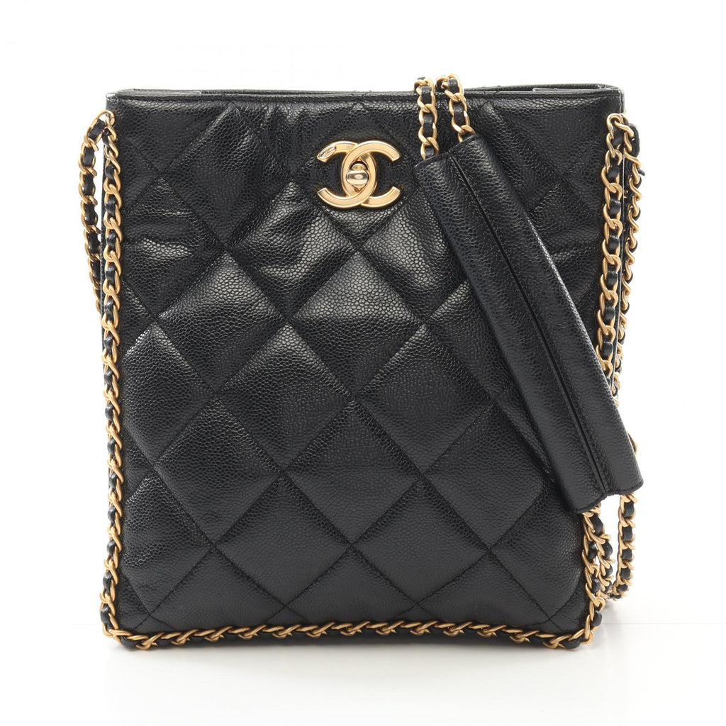 Chanel Small Shopping Bag Caviar Skin Shoulder Bag