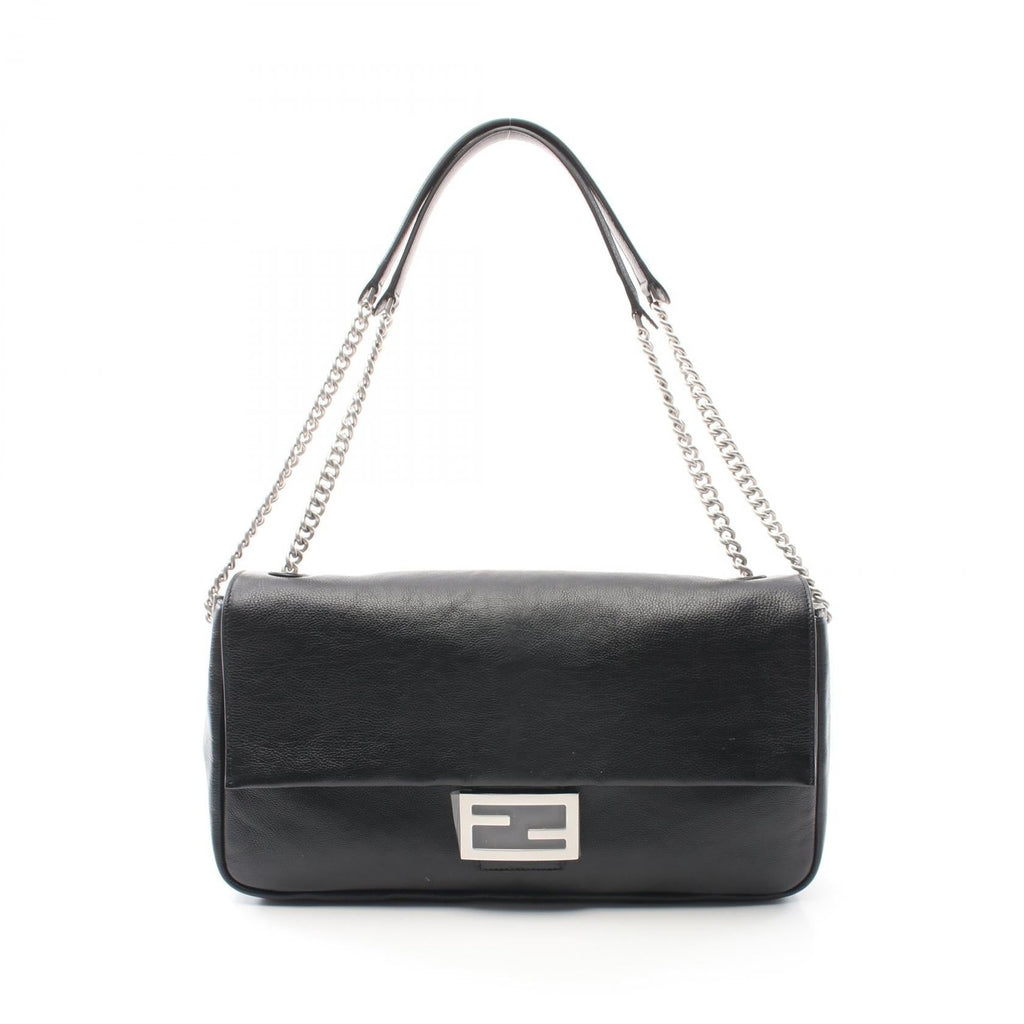 Fendi Baguette Chain Large Shoulder Bag Leather Bag