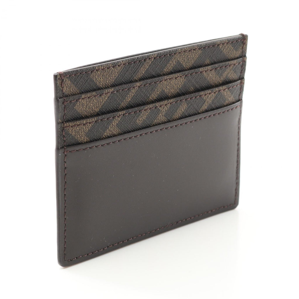Fendi FF Logo Leather PVC Coated Canvas  Case