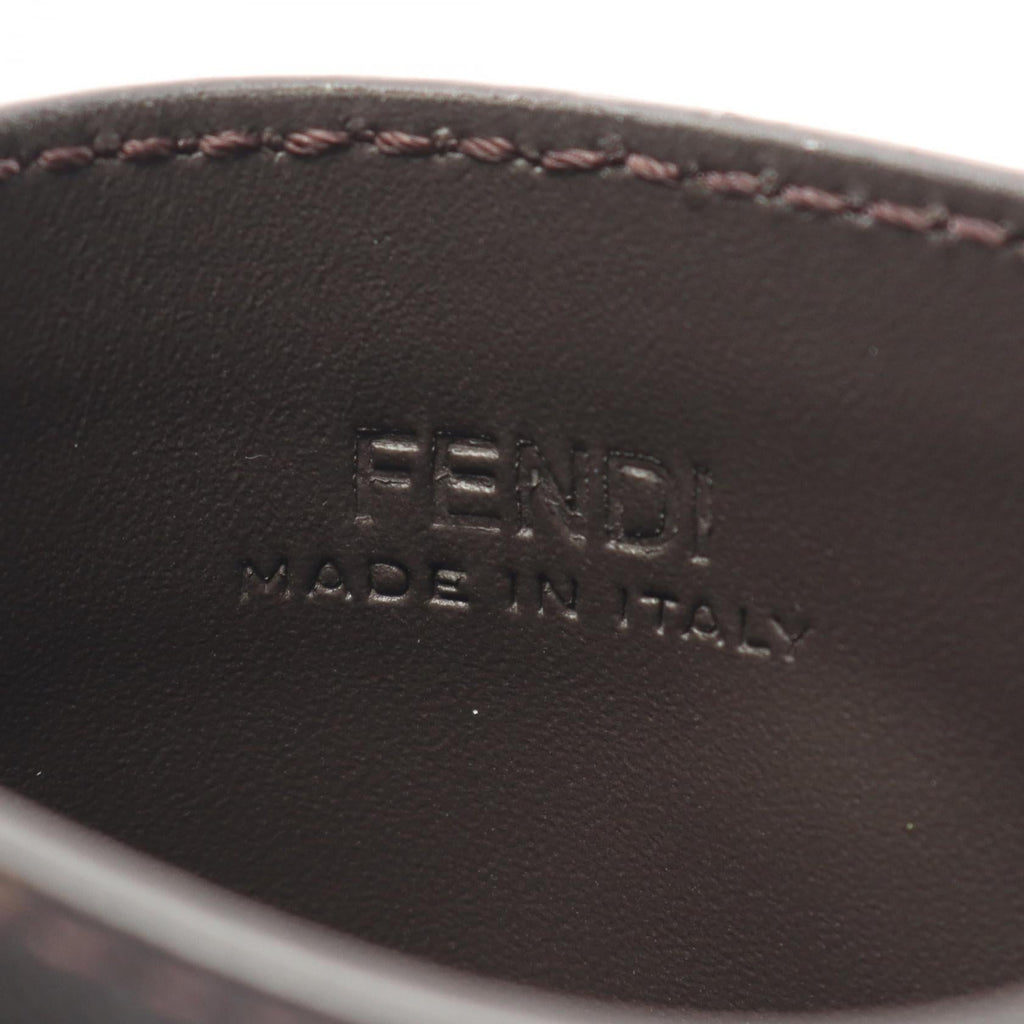 Fendi FF Logo Leather PVC Coated Canvas  Case