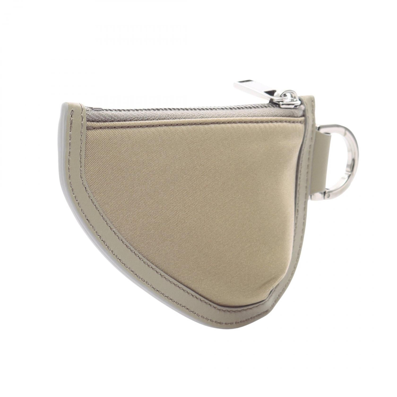 Christian Dior Saddle Nylon Leather Coin Case