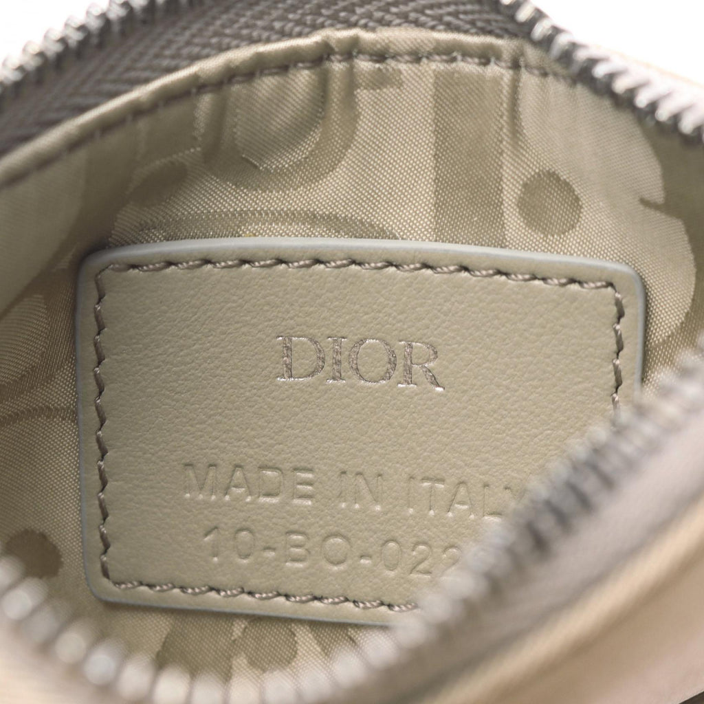 Christian Dior Saddle Nylon Leather Coin Case