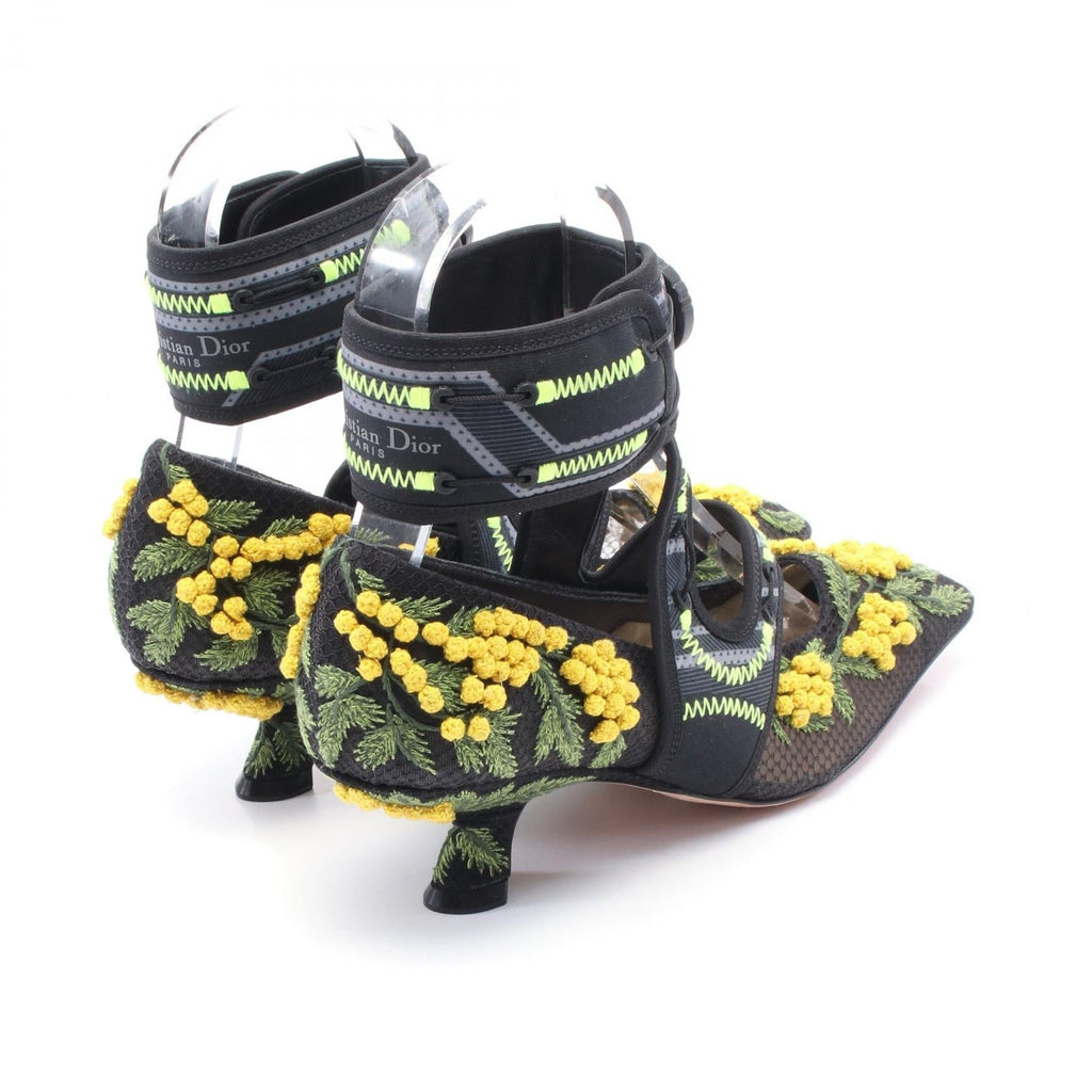 Dior Christian Dior × Roger Vivier 62-22 Fabric Cotton Pumps