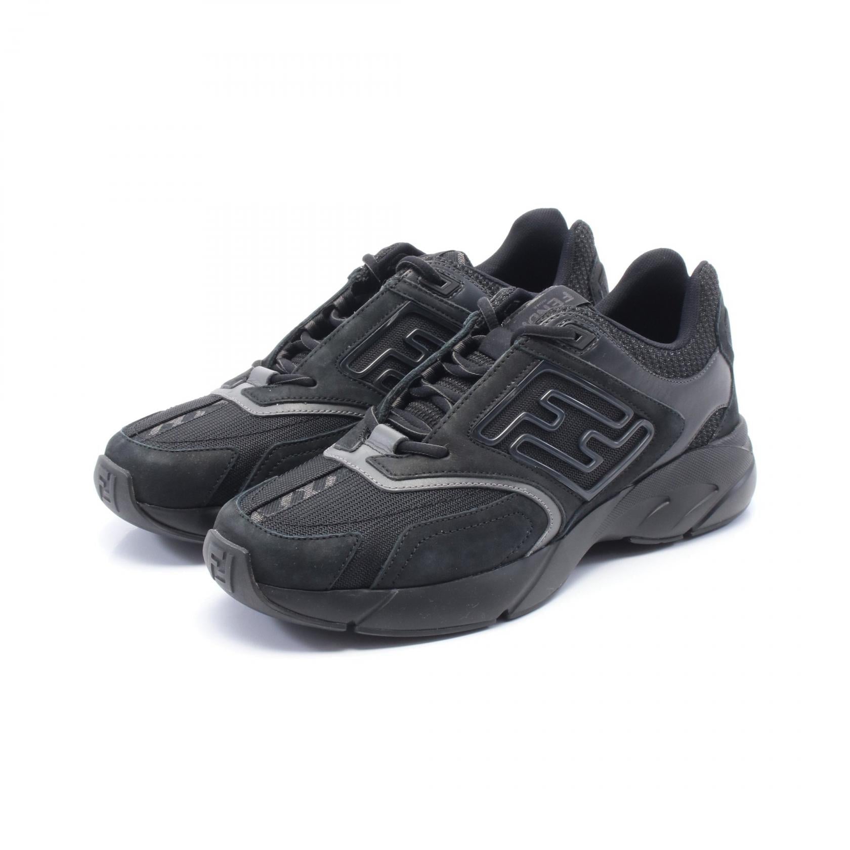 Fendi FASTER Leather Fabric Sneakers
