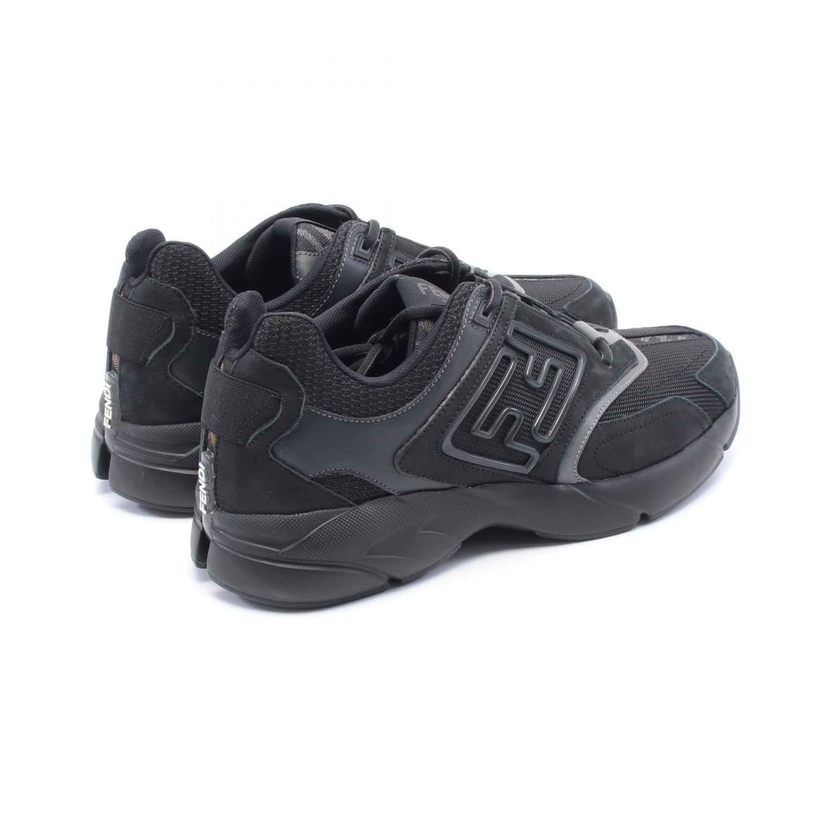 Fendi FASTER Leather Fabric Sneakers
