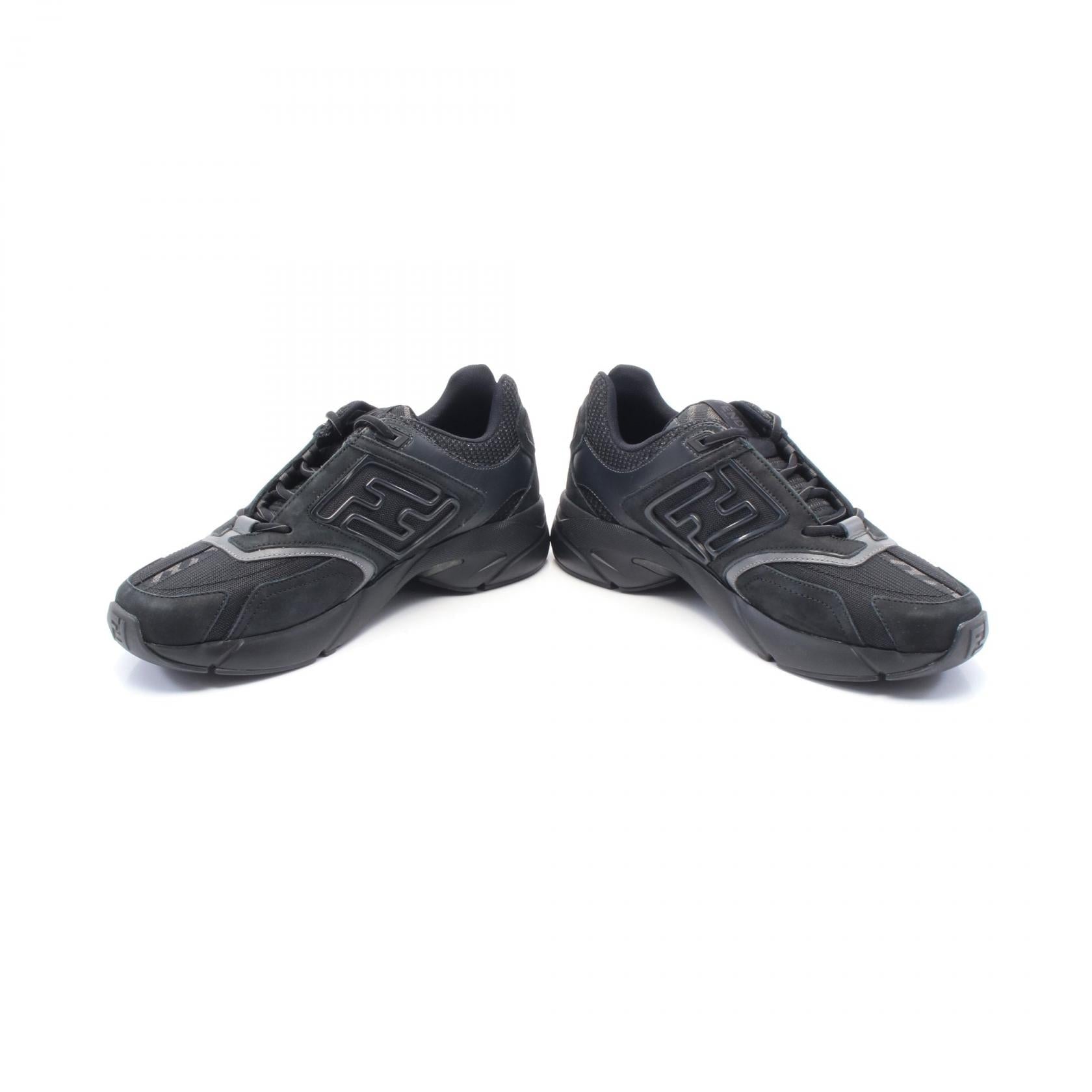 Fendi FASTER Leather Fabric Sneakers