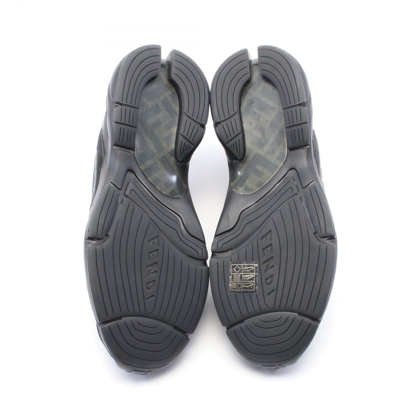 Fendi FASTER Leather Fabric Sneakers