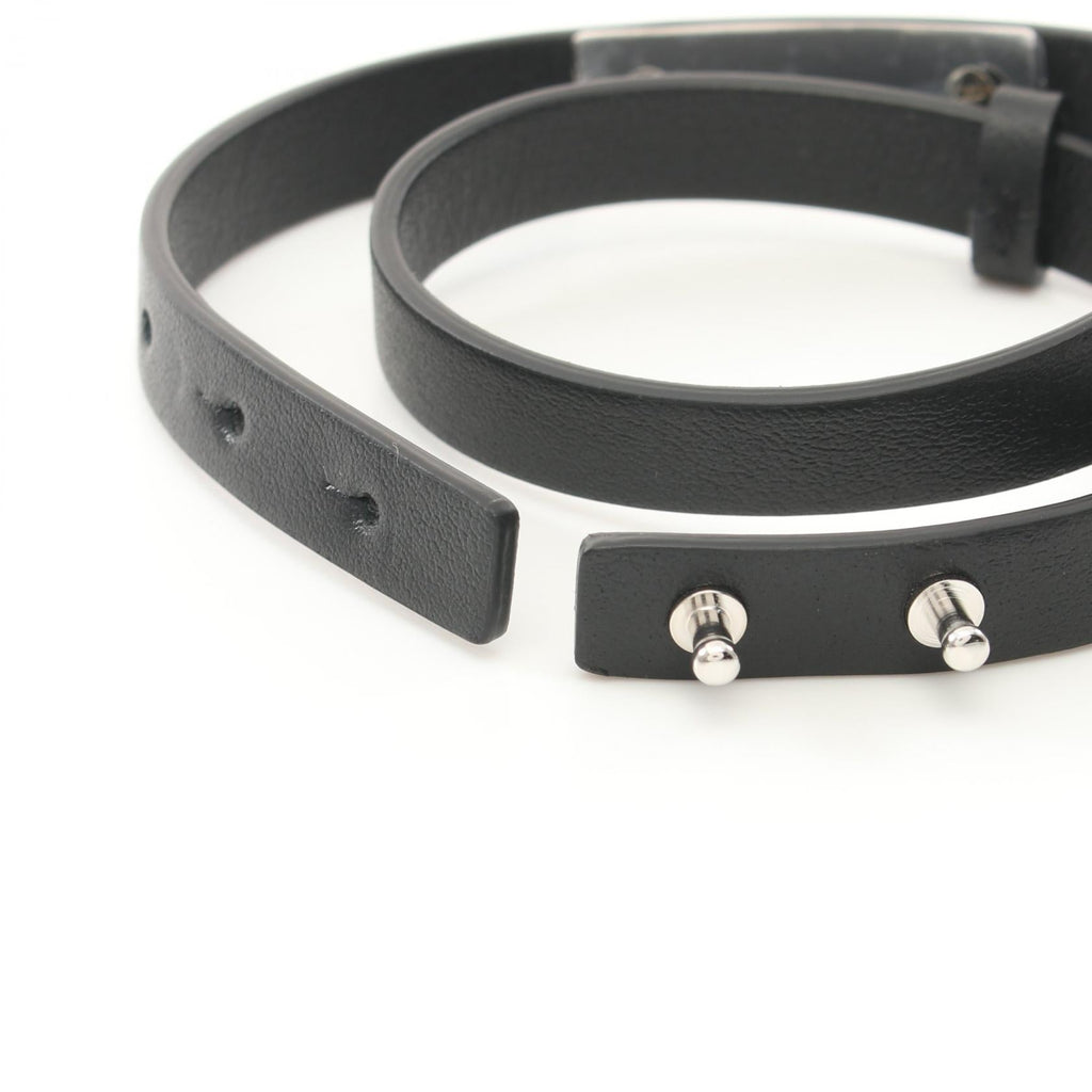 Dior Homme COUTURE Leather Stainless Steel Bracelet