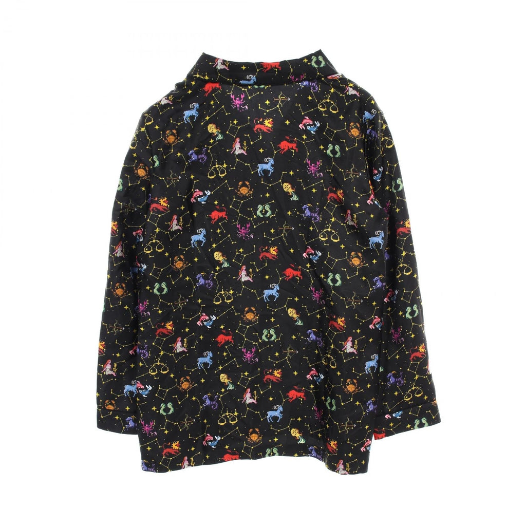 Christian Dior Silk Zodiac Pixel Top 241V33A6633