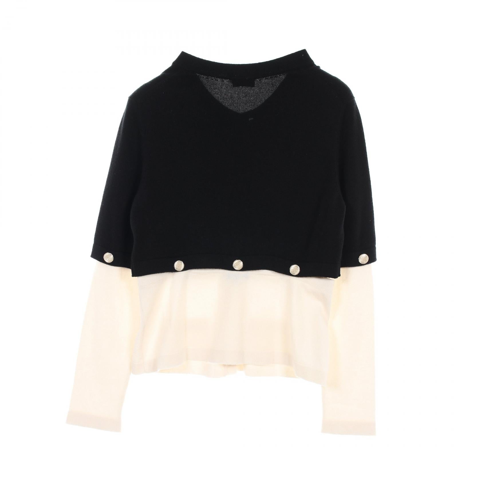 Chanel Coco Mark Button Cashmere igan