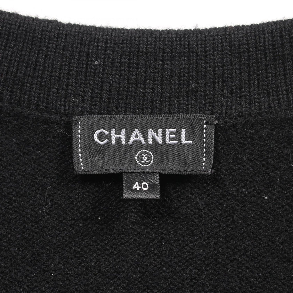 Chanel Coco Mark Button Cashmere igan