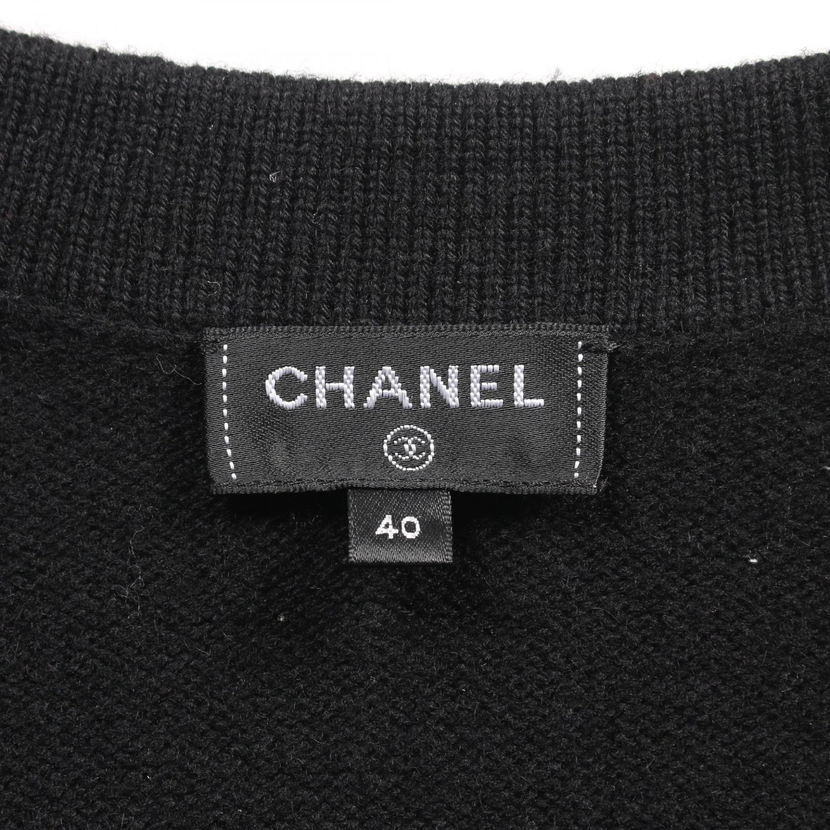 Chanel Coco Mark Button Cashmere igan