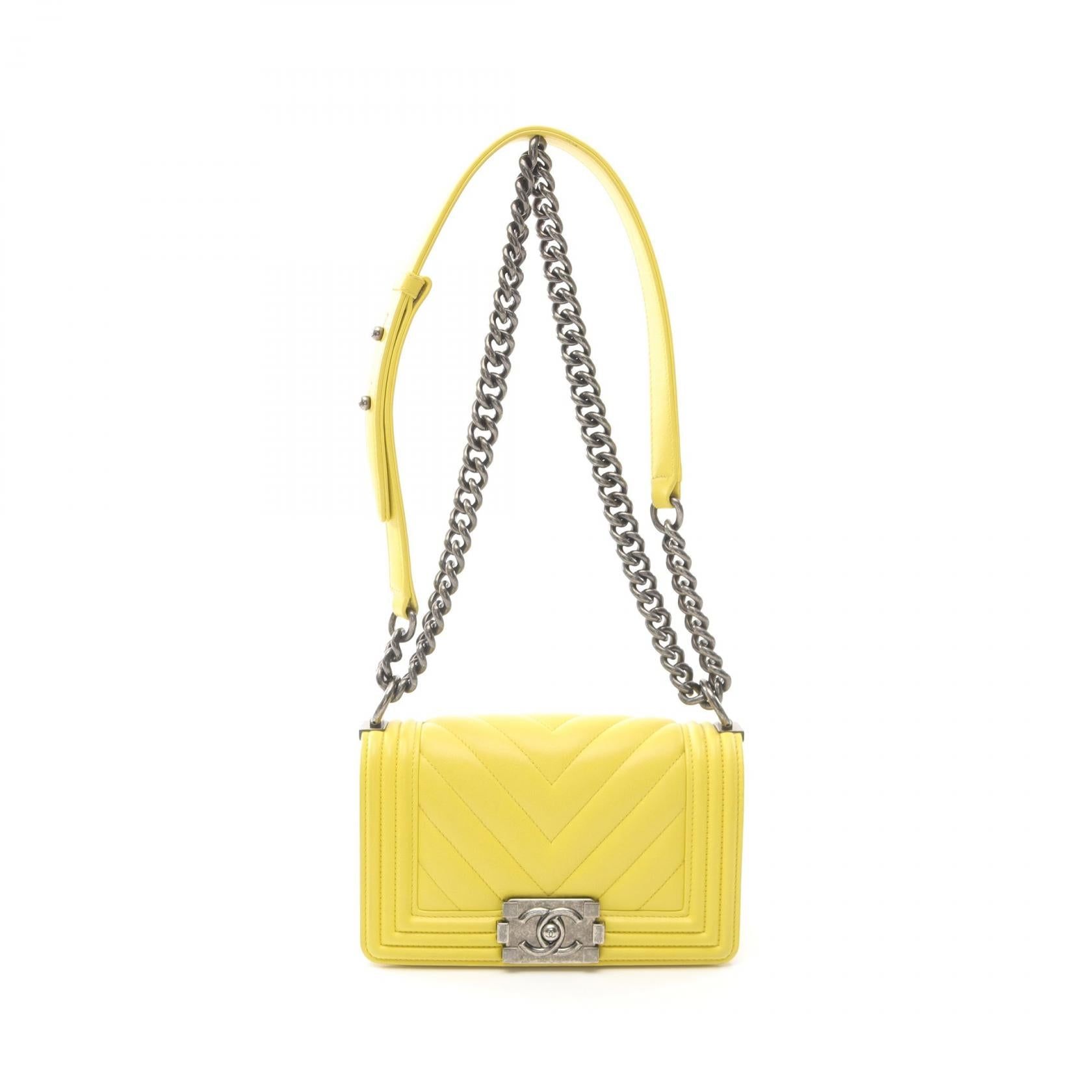 Chanel Boy Chanel Lambskin Shoulder Bag