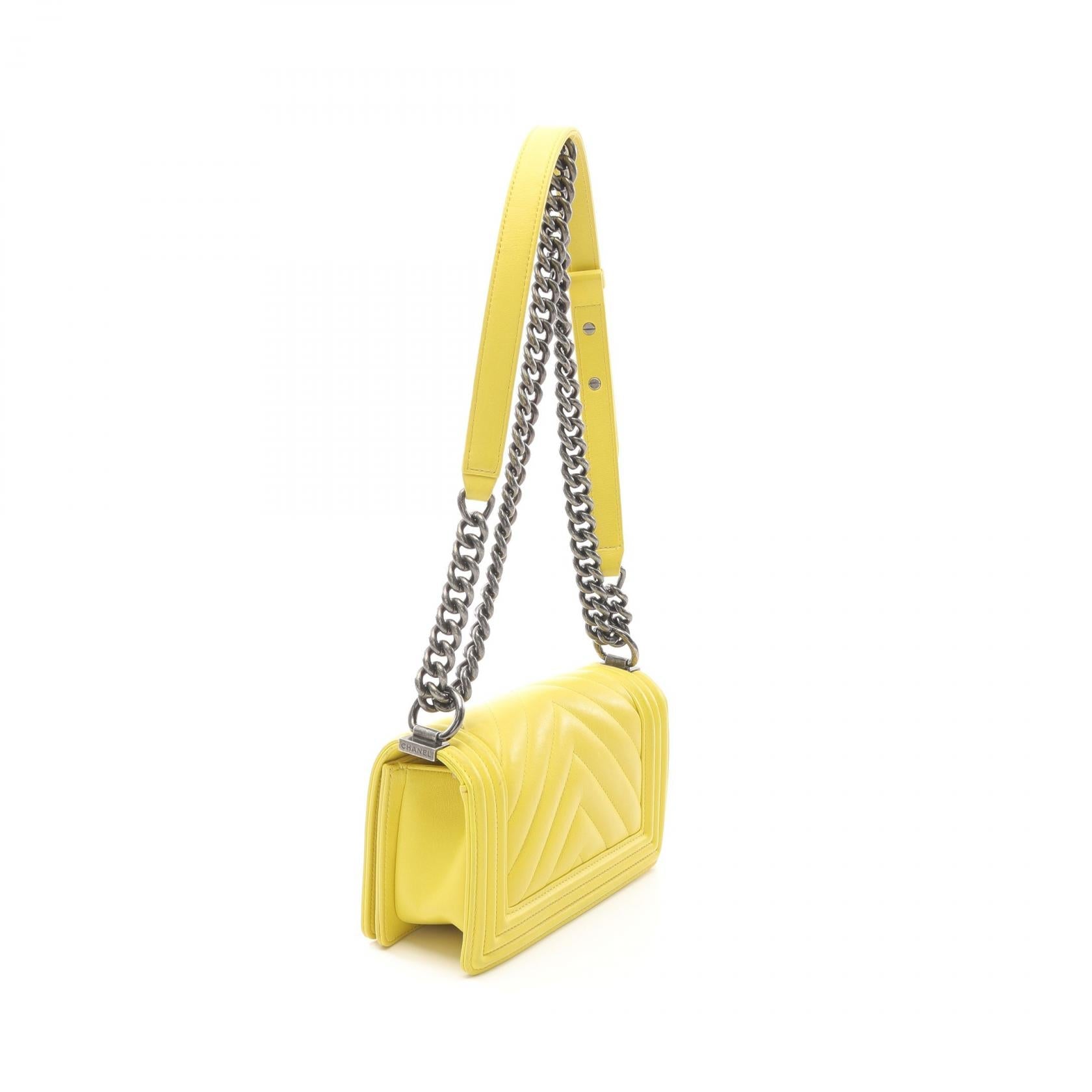 Chanel Boy Chanel Lambskin Shoulder Bag