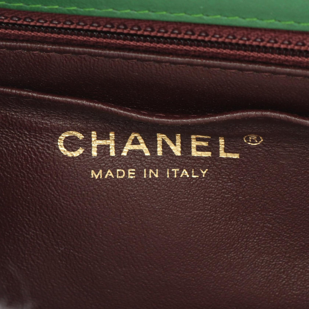 Chanel Matelasse Leather Cotton Jersey Shoulder Bag
