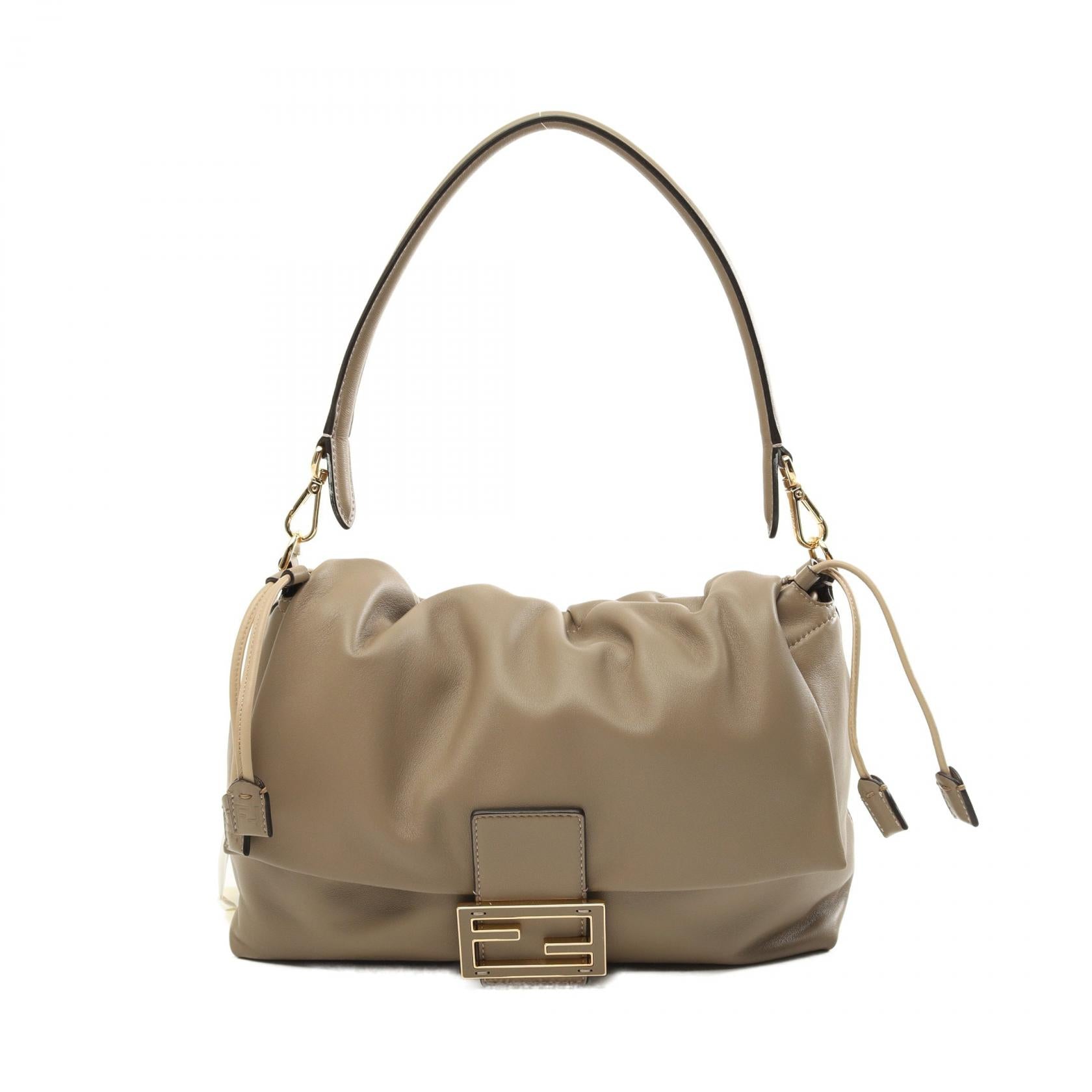 Fendi Leather Mamma Baguette Large Shoulder Bag 8BR834AQ0DF0E65