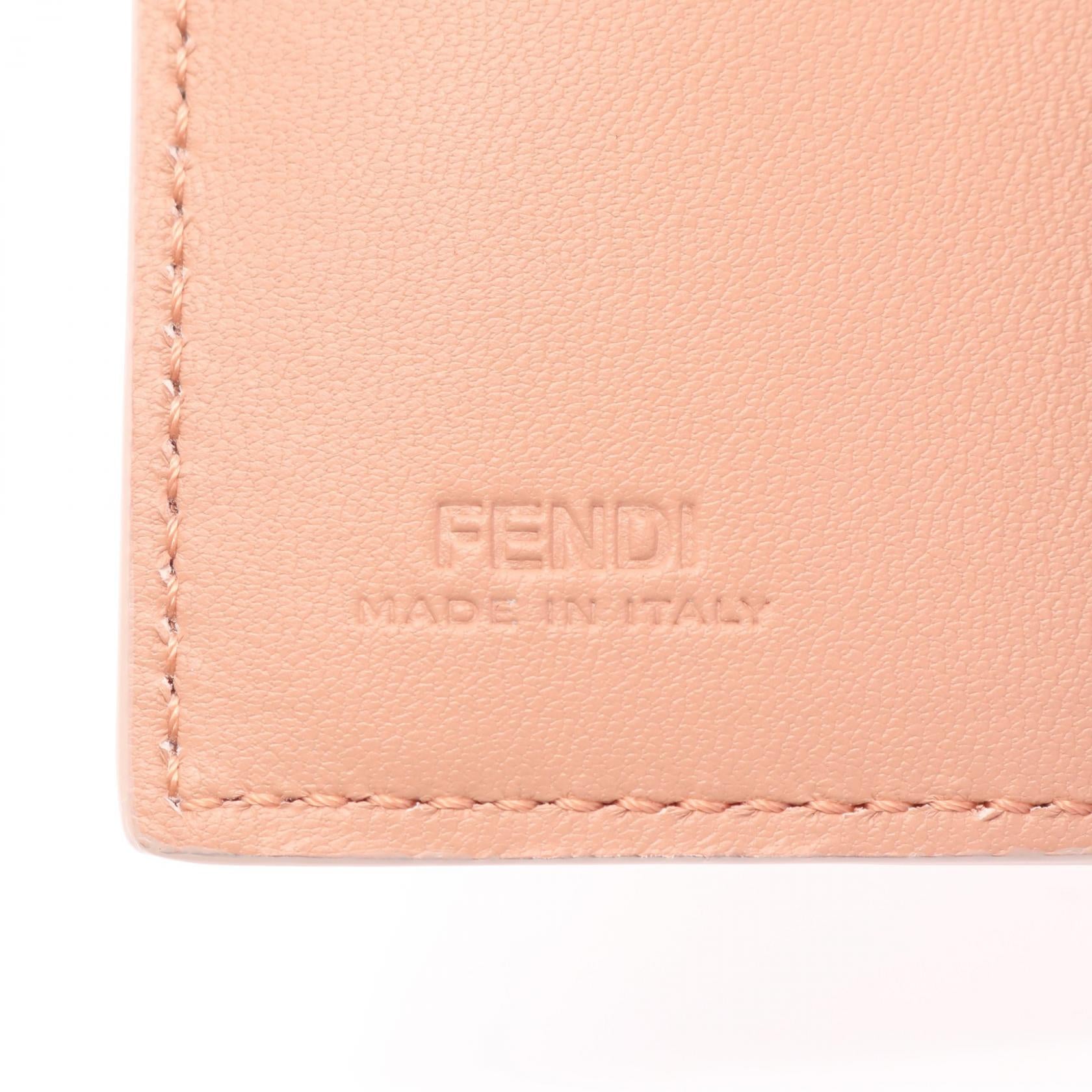 Fendi Baguette Leather Trifold Wallet