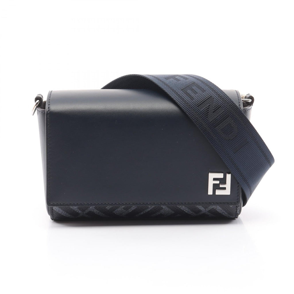 Fendi FF Squared Leather Shoulder Bag
