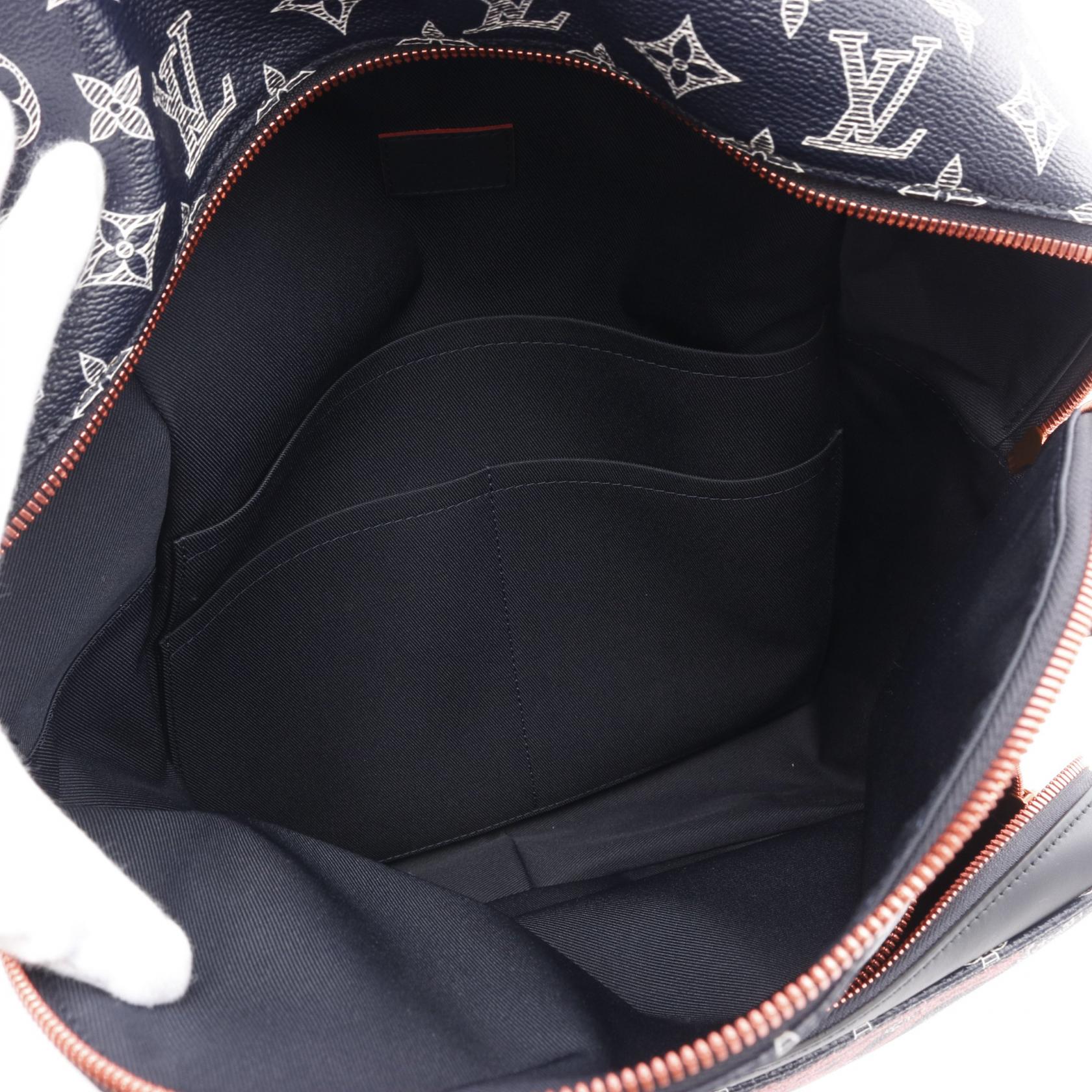 Louis Vuitton Apollo Monogram Ink Upside Down Coated Canvas Backpack