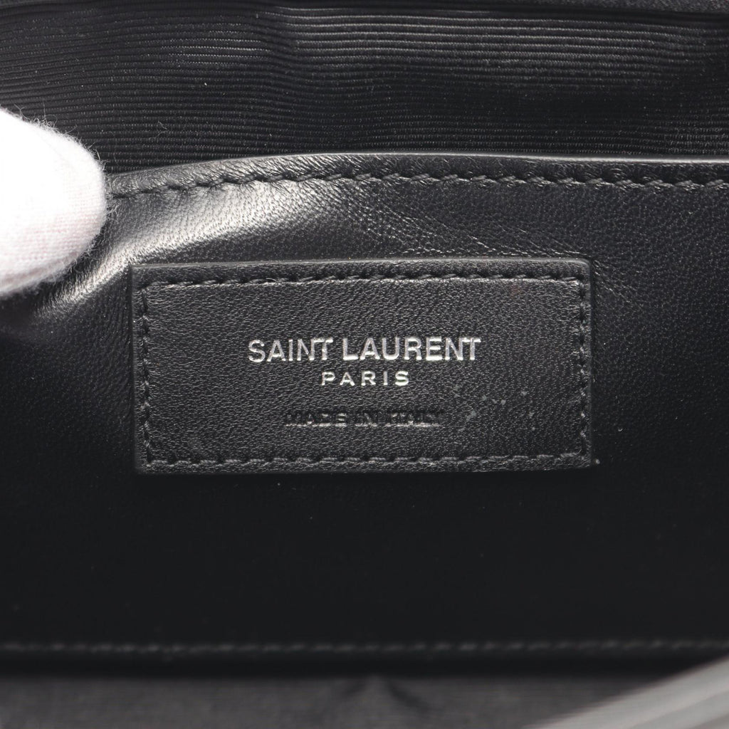 Saint Laurent Monogram Leather Clutch Bag