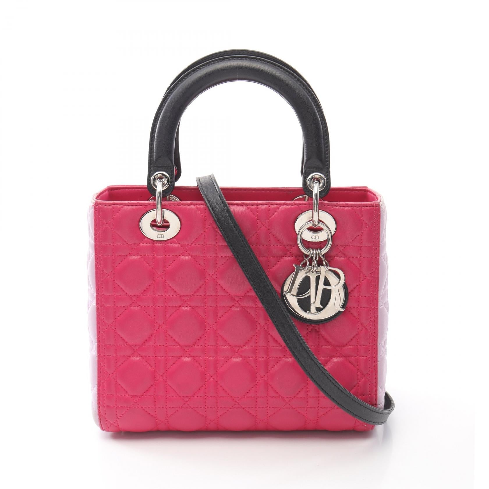 Dior LADY DIOR Cannage Leather Handbag