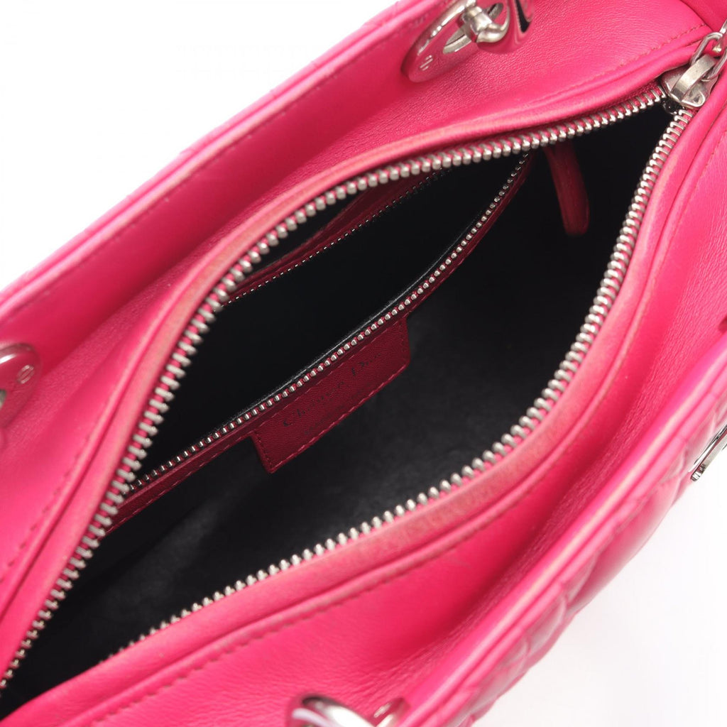 Dior LADY DIOR Cannage Leather Handbag